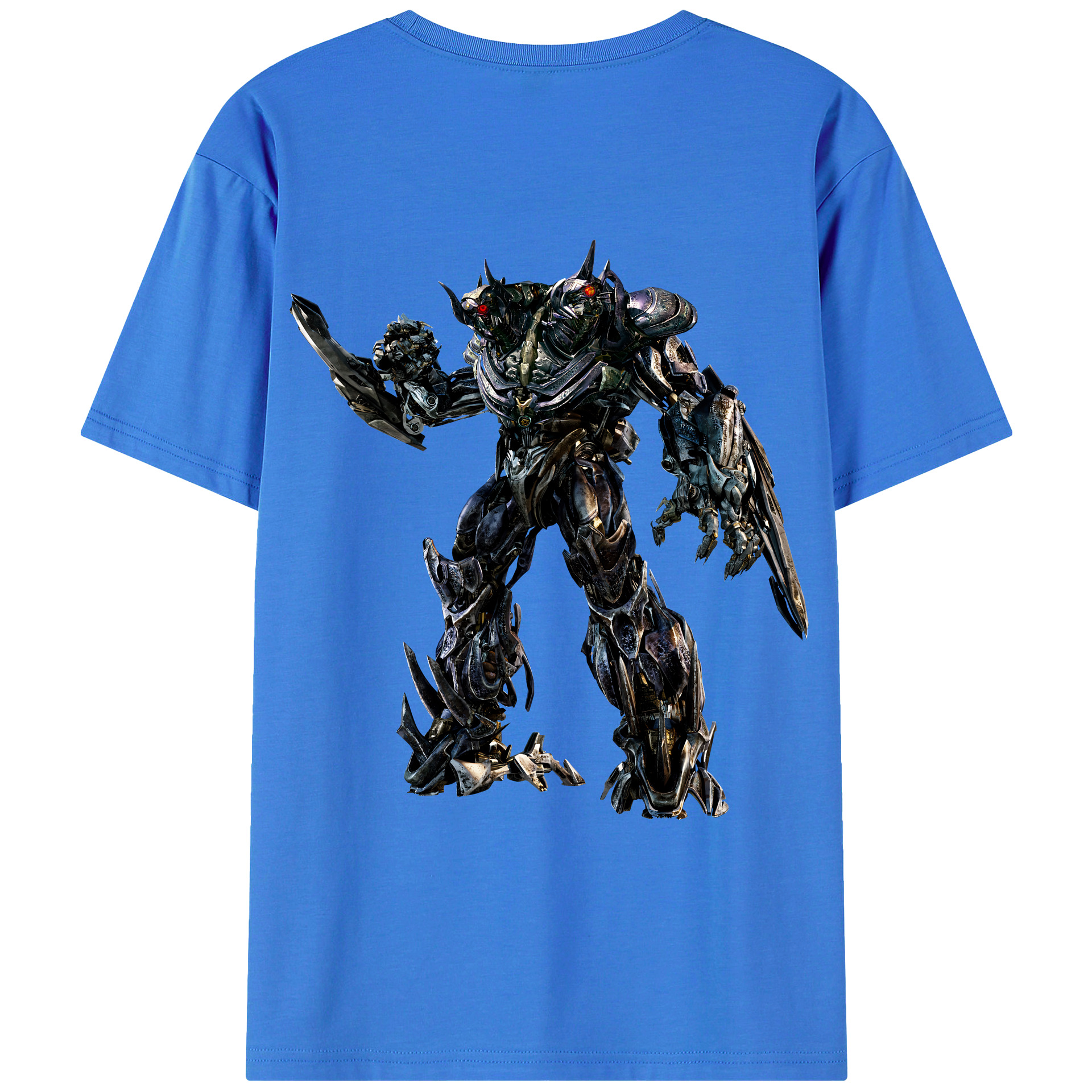 （画像用） Transformers トランスフォーマー 綿100％ メンズ半袖Tシャツ（バックプリント） 通気性