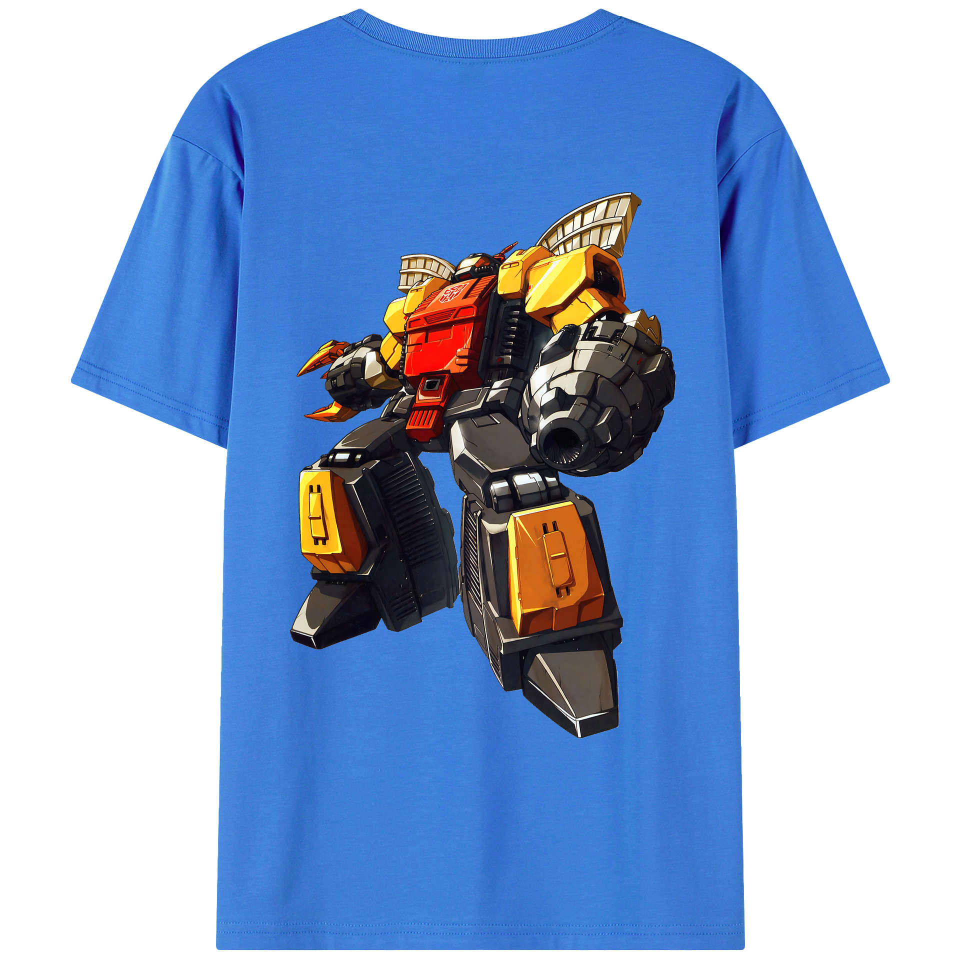 （画像用） Transformers トランスフォーマー 綿100％ メンズ半袖Tシャツ（バックプリント） 通気性