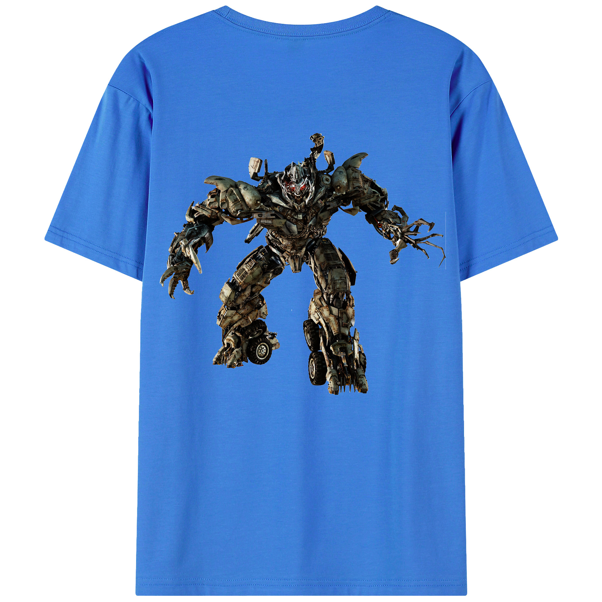 （画像用） Transformers トランスフォーマー 綿100％ メンズ半袖Tシャツ（バックプリント） 通気性
