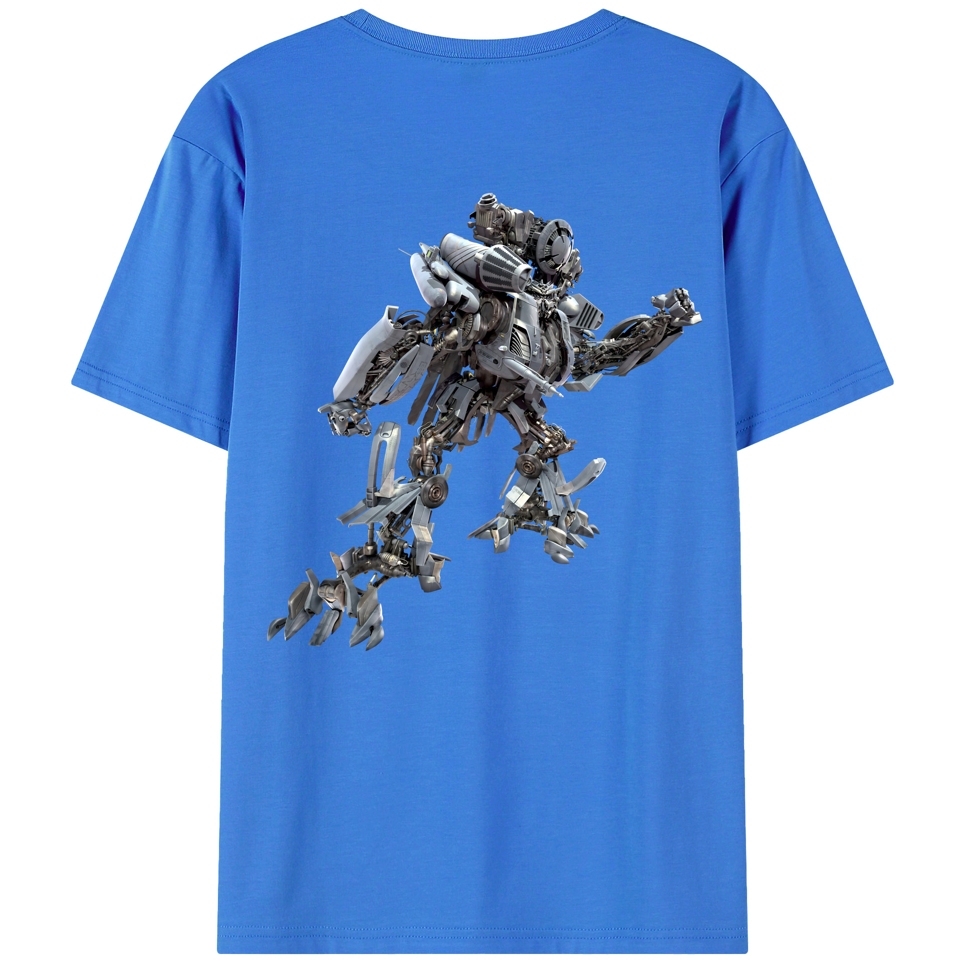 （画像用） Transformers トランスフォーマー 綿100％ メンズ半袖Tシャツ（バックプリント） 通気性