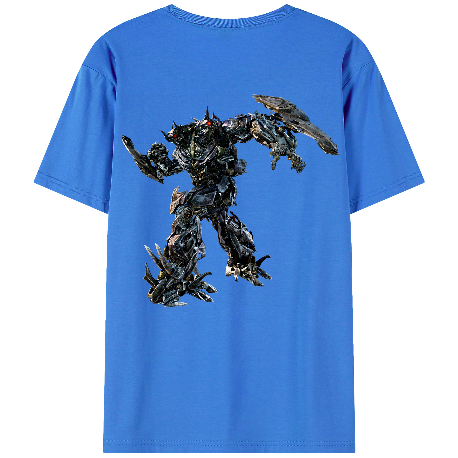 （画像用） Transformers トランスフォーマー 綿100％ メンズ半袖Tシャツ（バックプリント） 通気性