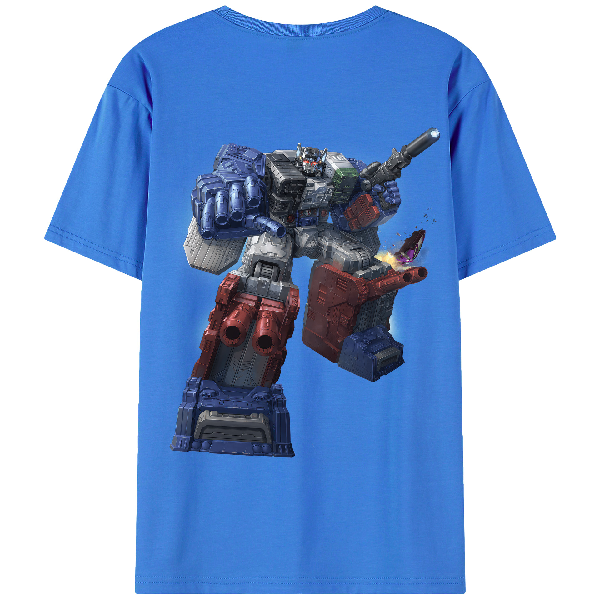 （画像用） Transformers トランスフォーマー 綿100％ メンズ半袖Tシャツ（バックプリント） 通気性