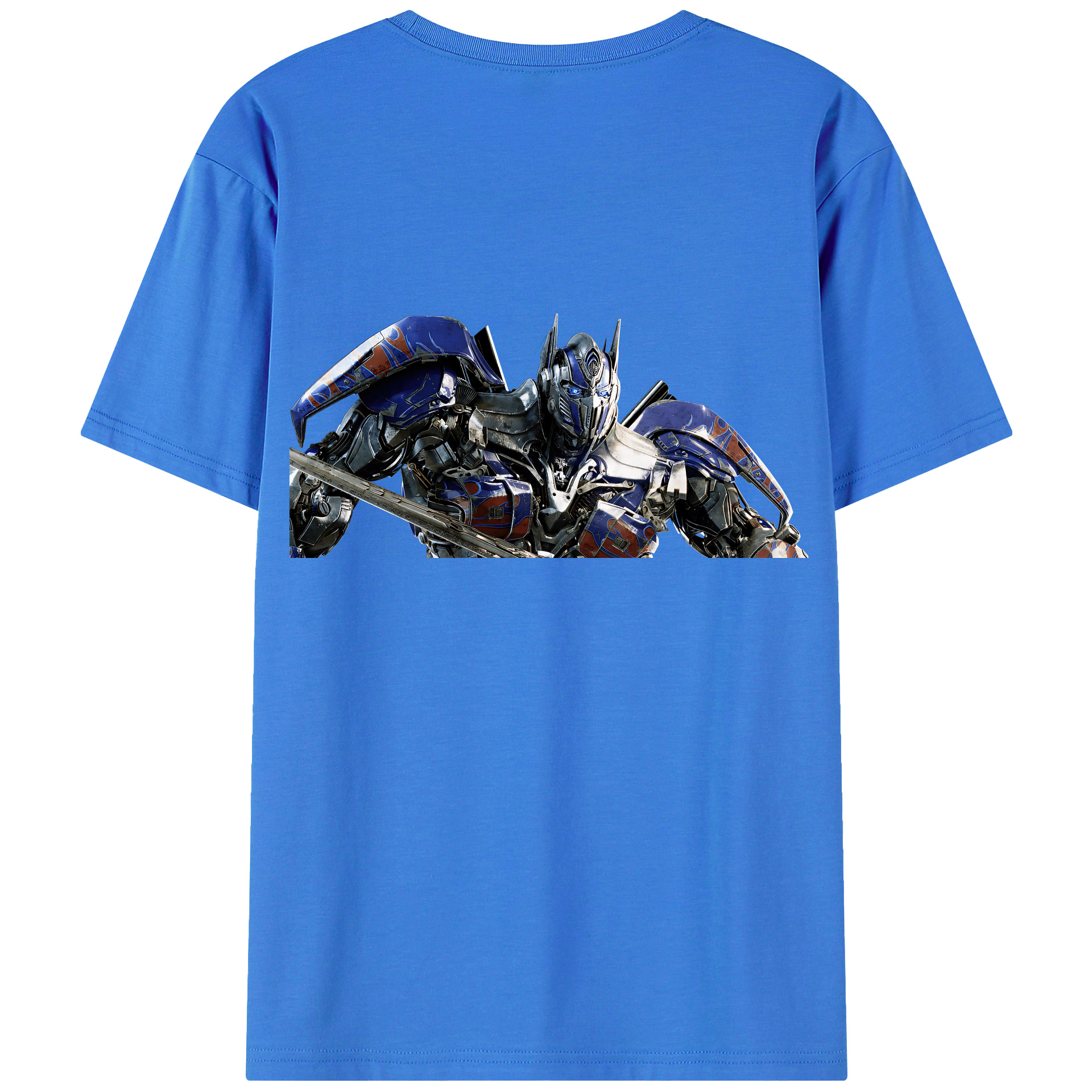（画像用） Transformers トランスフォーマー 綿100％ メンズ半袖Tシャツ（バックプリント） 通気性