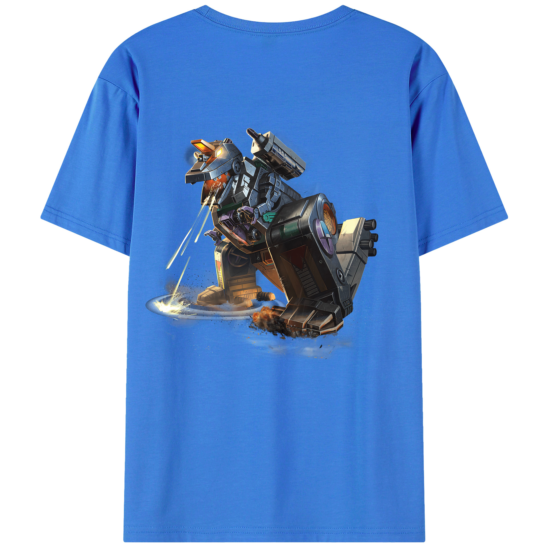 （画像用） Transformers トランスフォーマー 綿100％ メンズ半袖Tシャツ（バックプリント） 通気性