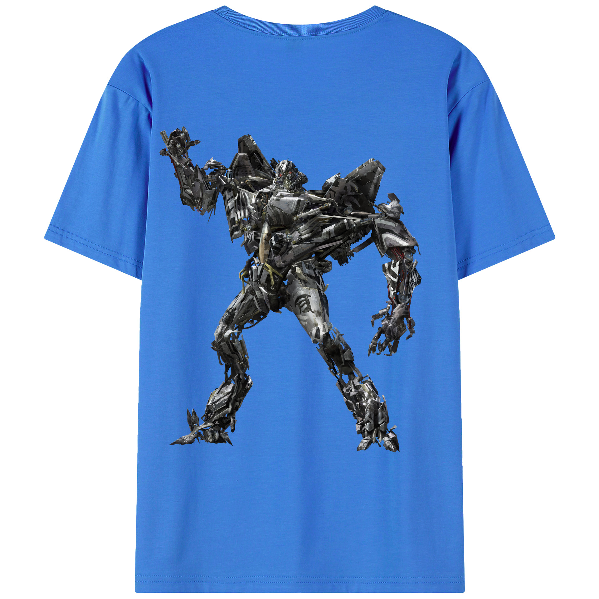 （画像用） Transformers トランスフォーマー 綿100％ メンズ半袖Tシャツ（バックプリント） 通気性