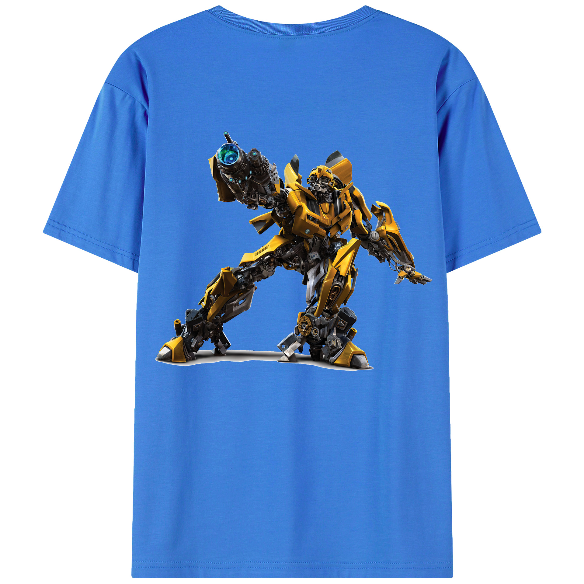 （画像用） Transformers トランスフォーマー 綿100％ メンズ半袖Tシャツ（バックプリント） 通気性