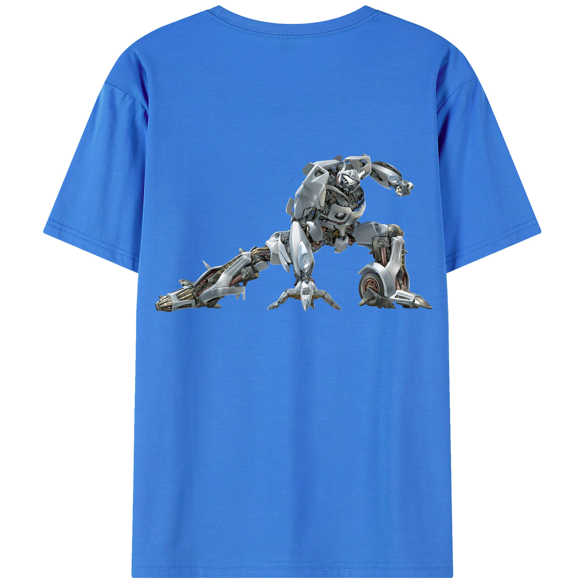 （画像用） Transformers トランスフォーマー 綿100％ メンズ半袖Tシャツ（バックプリント） 通気性