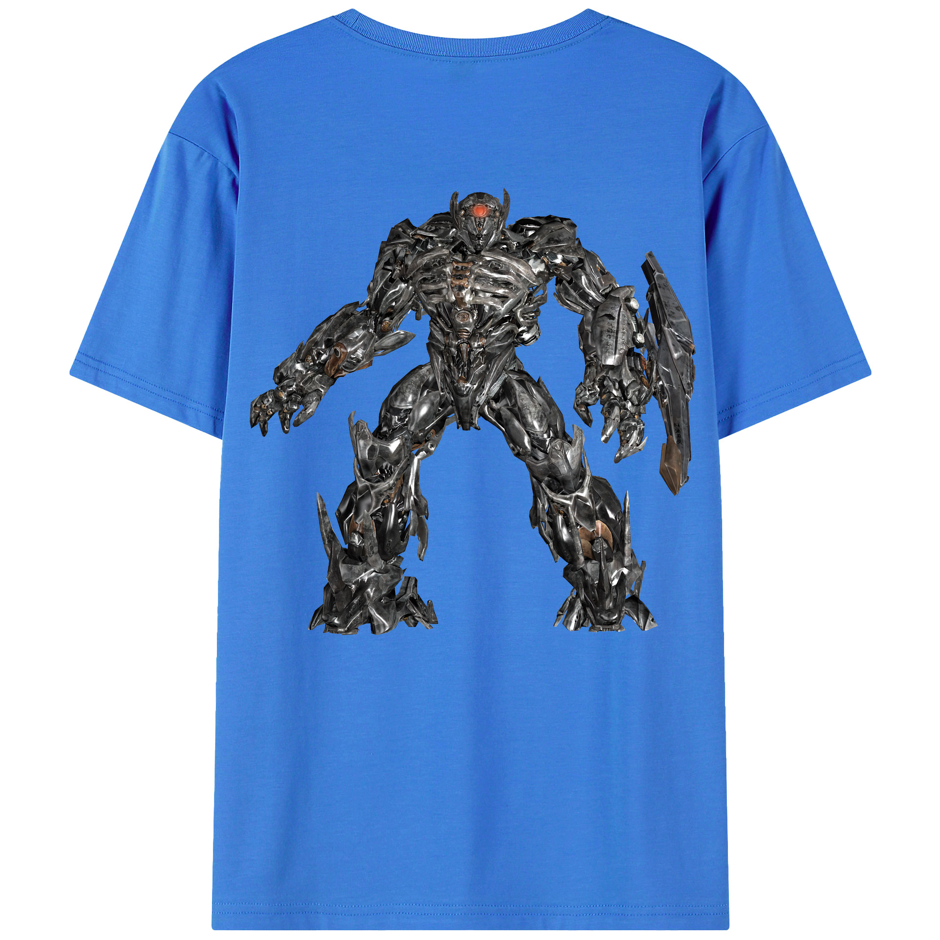 （画像用） Transformers トランスフォーマー 綿100％ メンズ半袖Tシャツ（バックプリント） 通気性