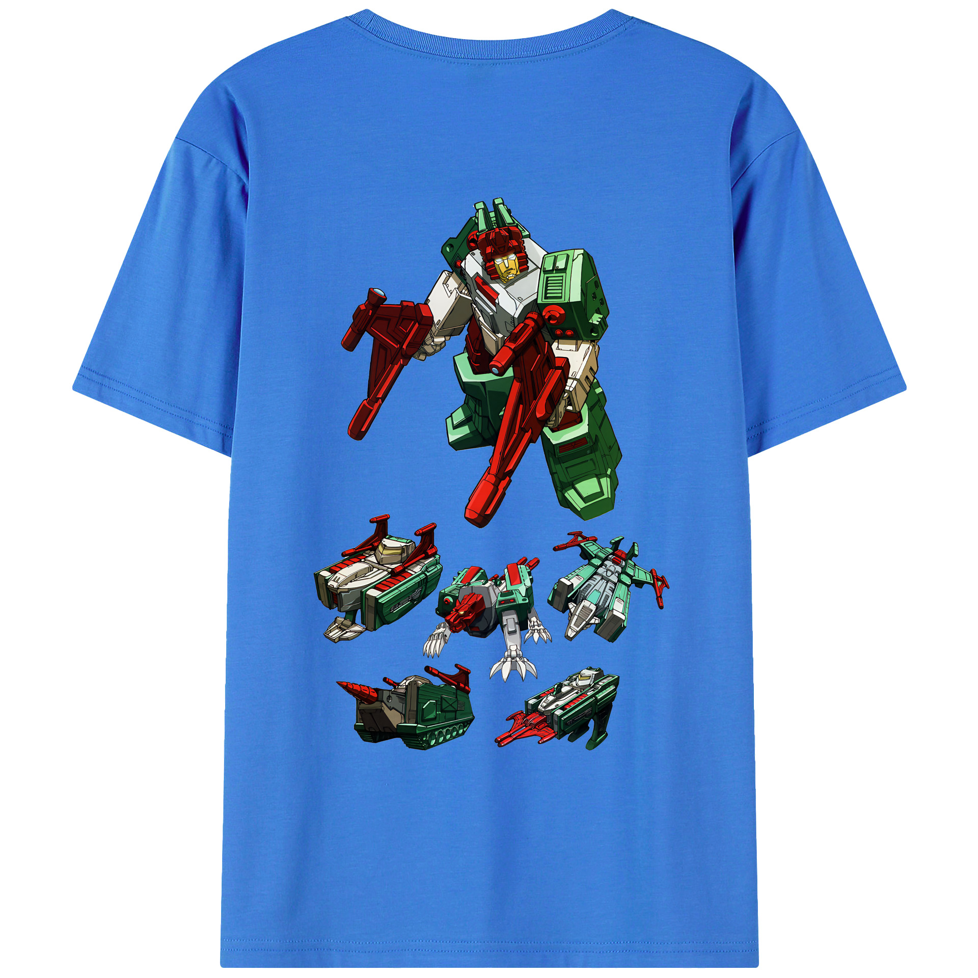 （画像用） Transformers トランスフォーマー 綿100％ メンズ半袖Tシャツ（バックプリント） 通気性