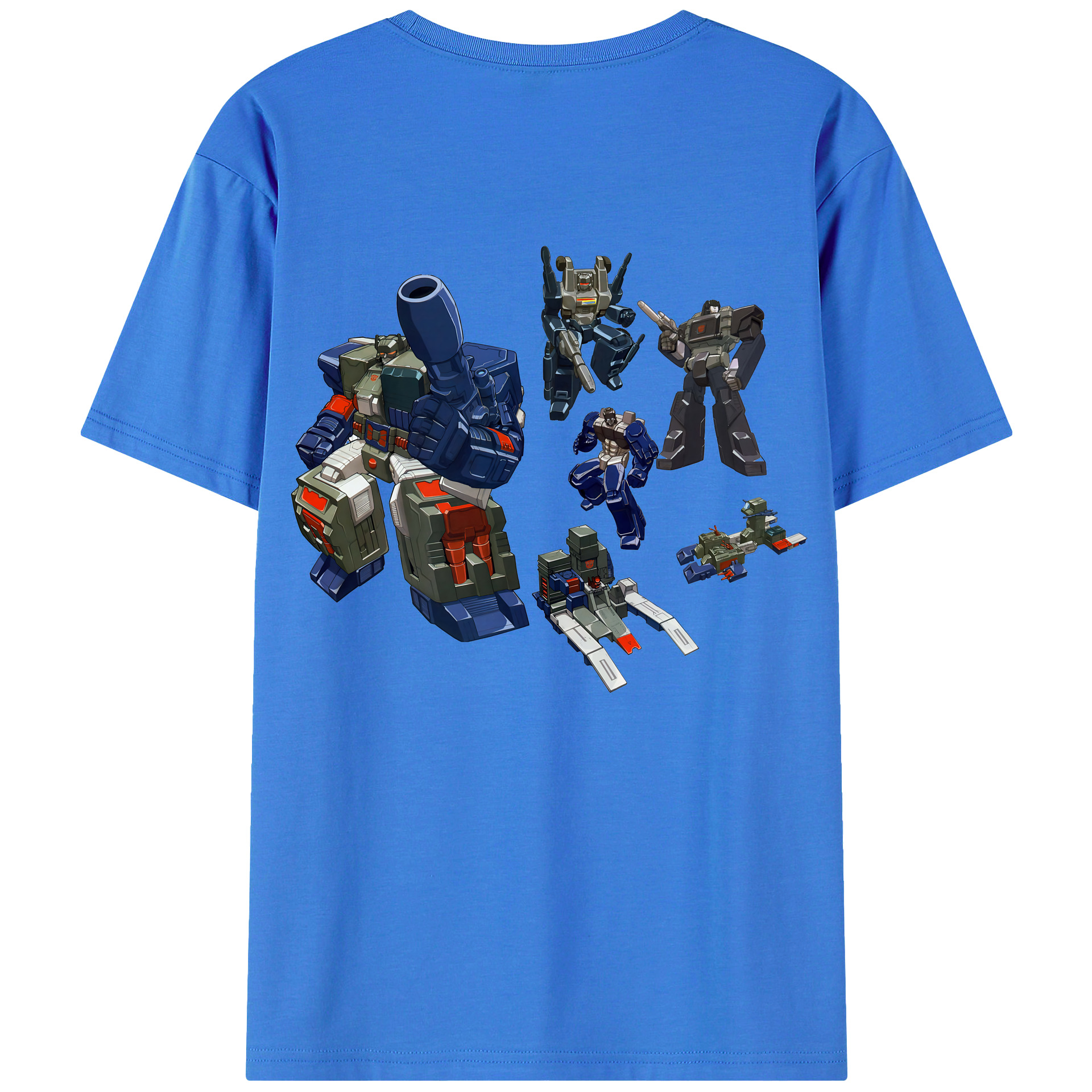 （画像用） Transformers トランスフォーマー 綿100％ メンズ半袖Tシャツ（バックプリント） 通気性