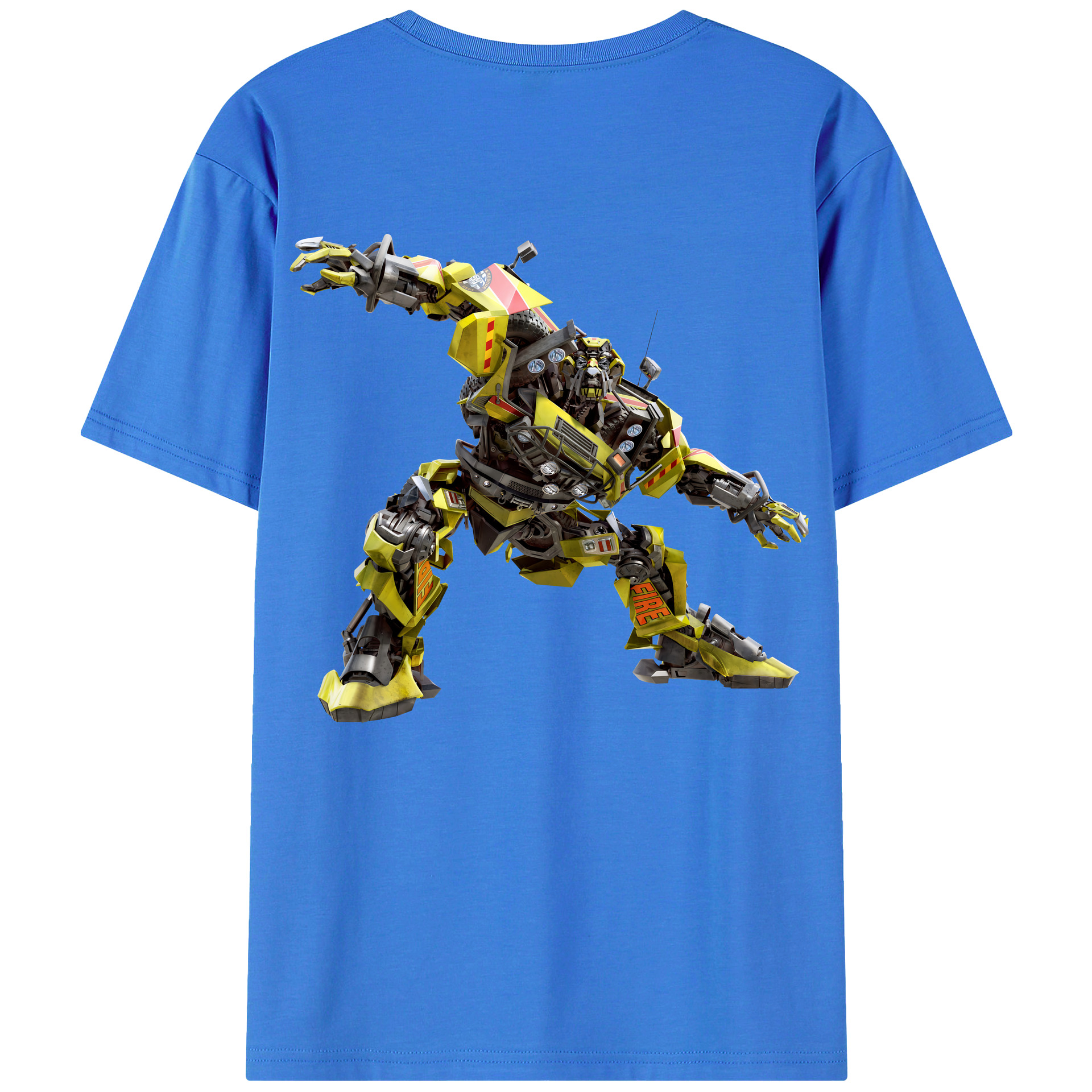 （画像用） Transformers トランスフォーマー 綿100％ メンズ半袖Tシャツ（バックプリント） 通気性