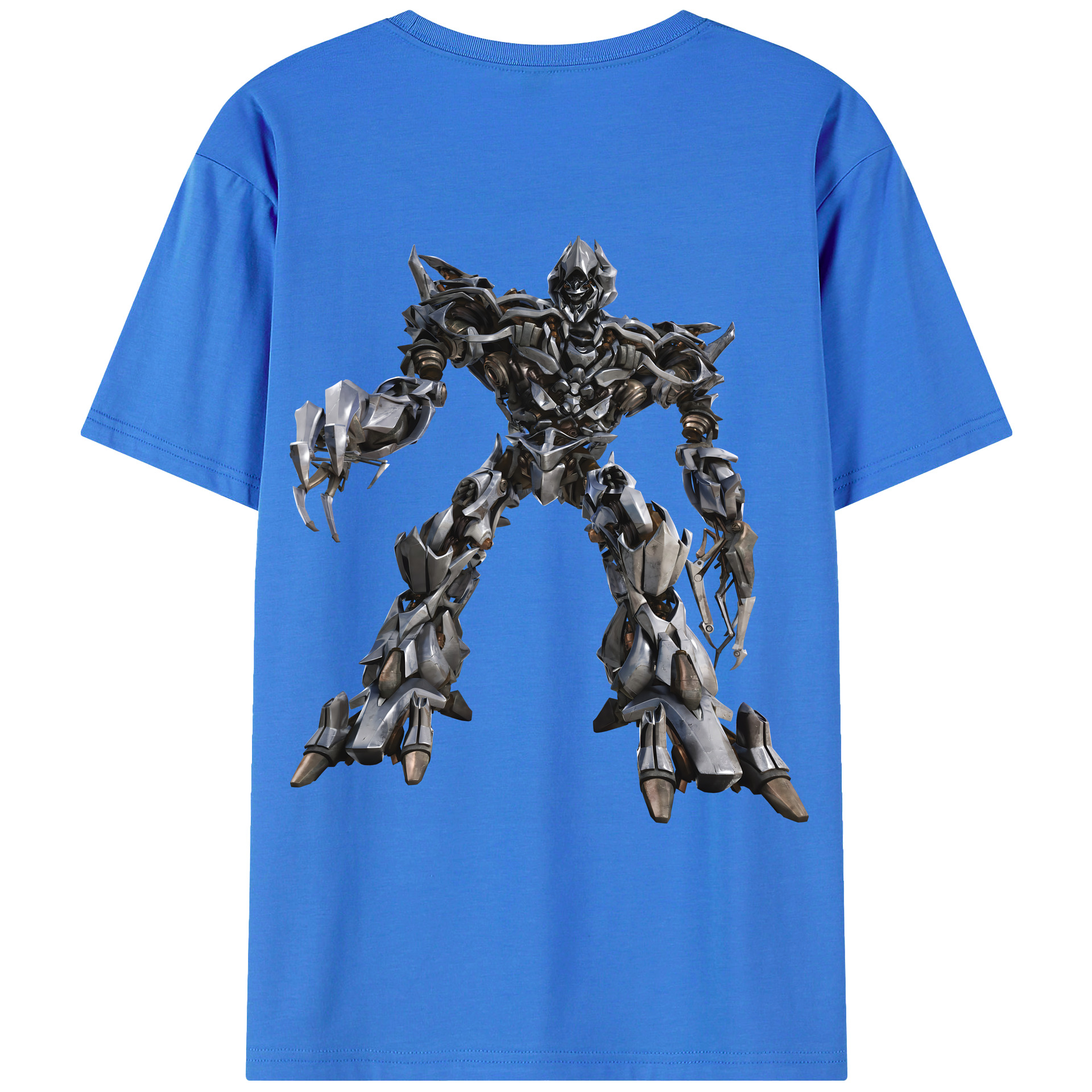 （画像用） Transformers トランスフォーマー 綿100％ メンズ半袖Tシャツ（バックプリント） 通気性