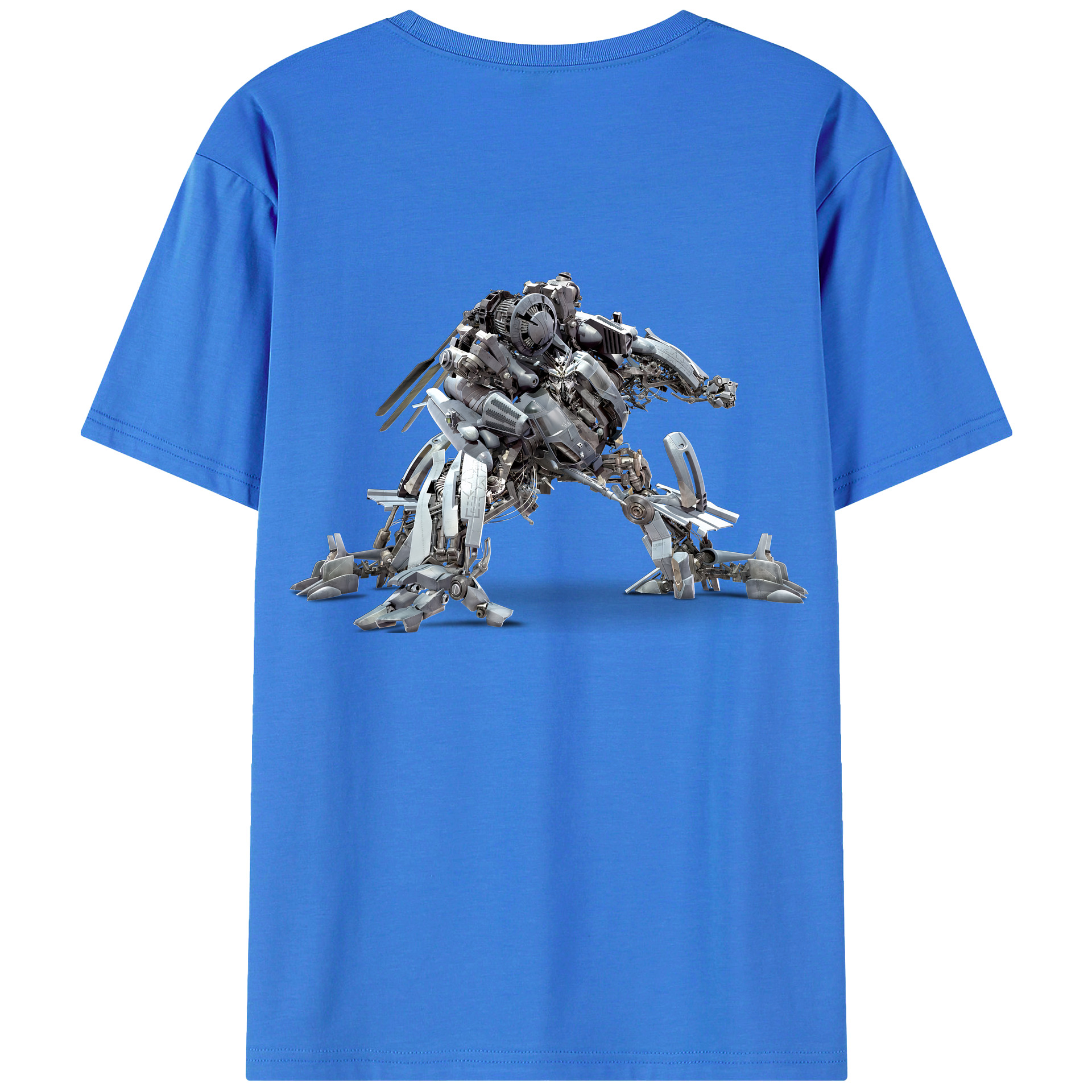 （画像用） Transformers トランスフォーマー 綿100％ メンズ半袖Tシャツ（バックプリント） 通気性