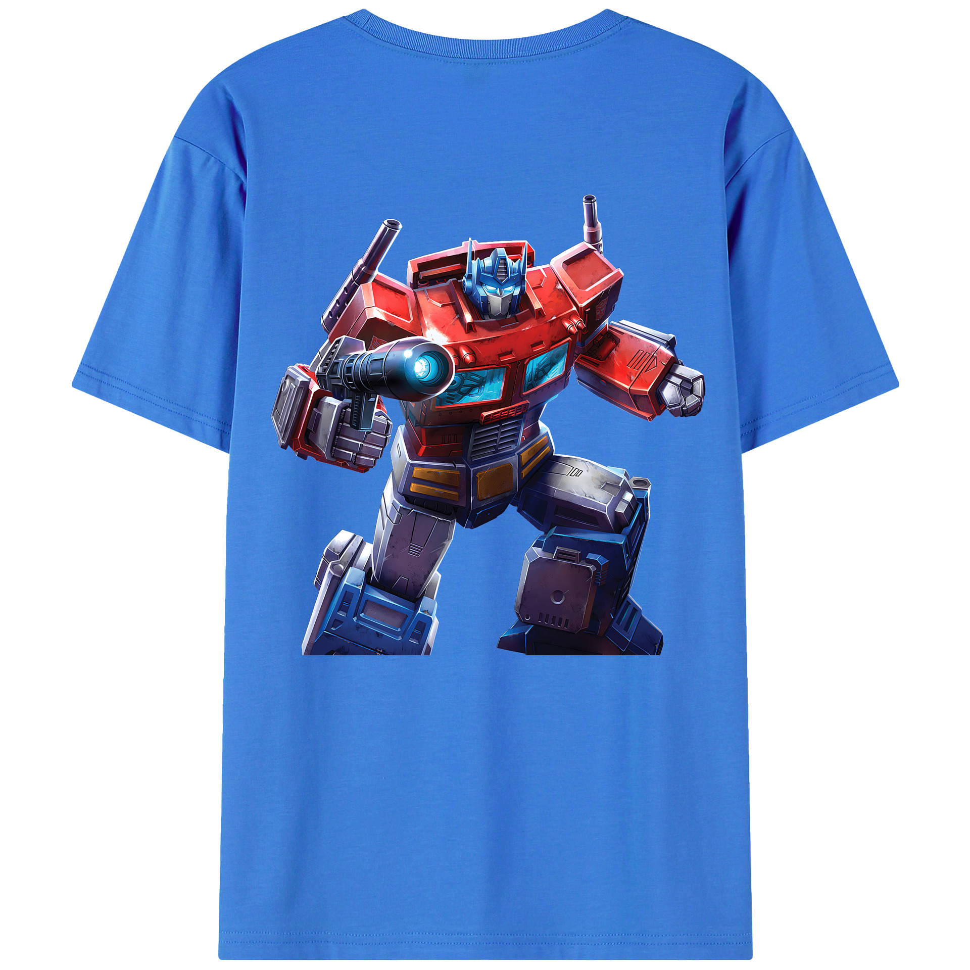（画像用） Transformers トランスフォーマー 綿100％ メンズ半袖Tシャツ（バックプリント） 通気性