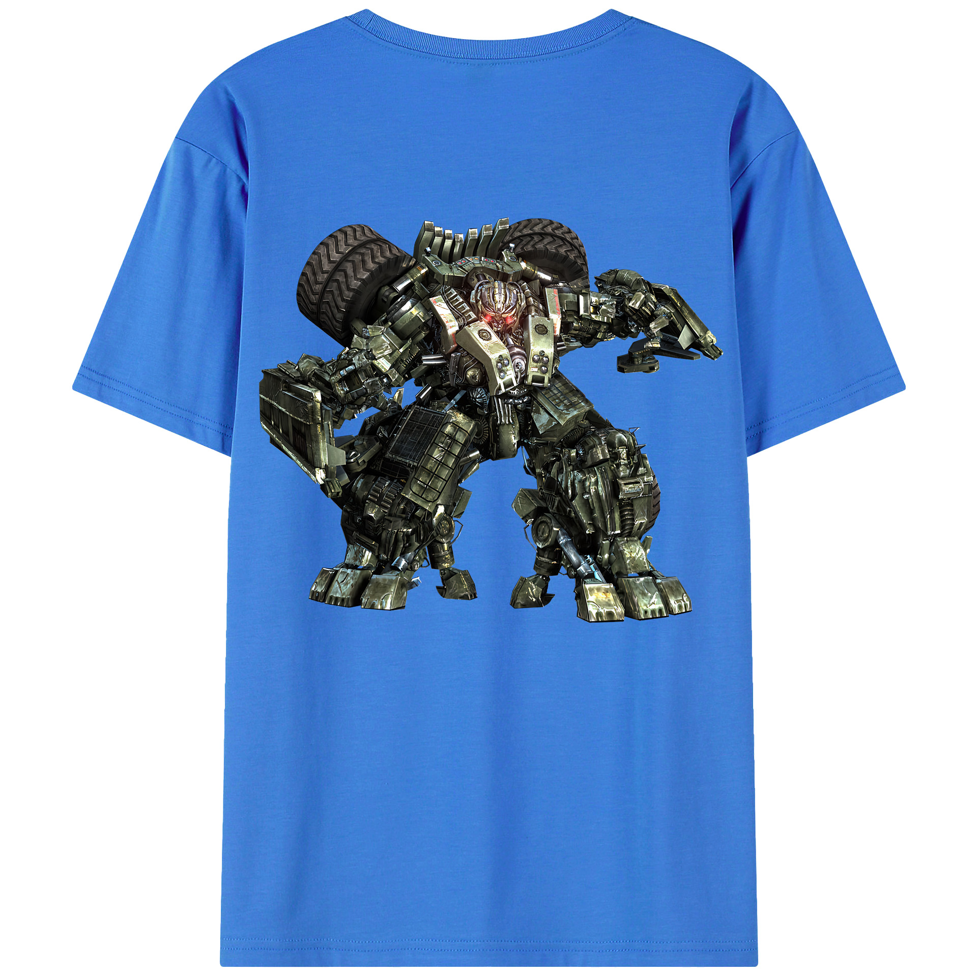 （画像用） Transformers トランスフォーマー 綿100％ メンズ半袖Tシャツ（バックプリント） 通気性