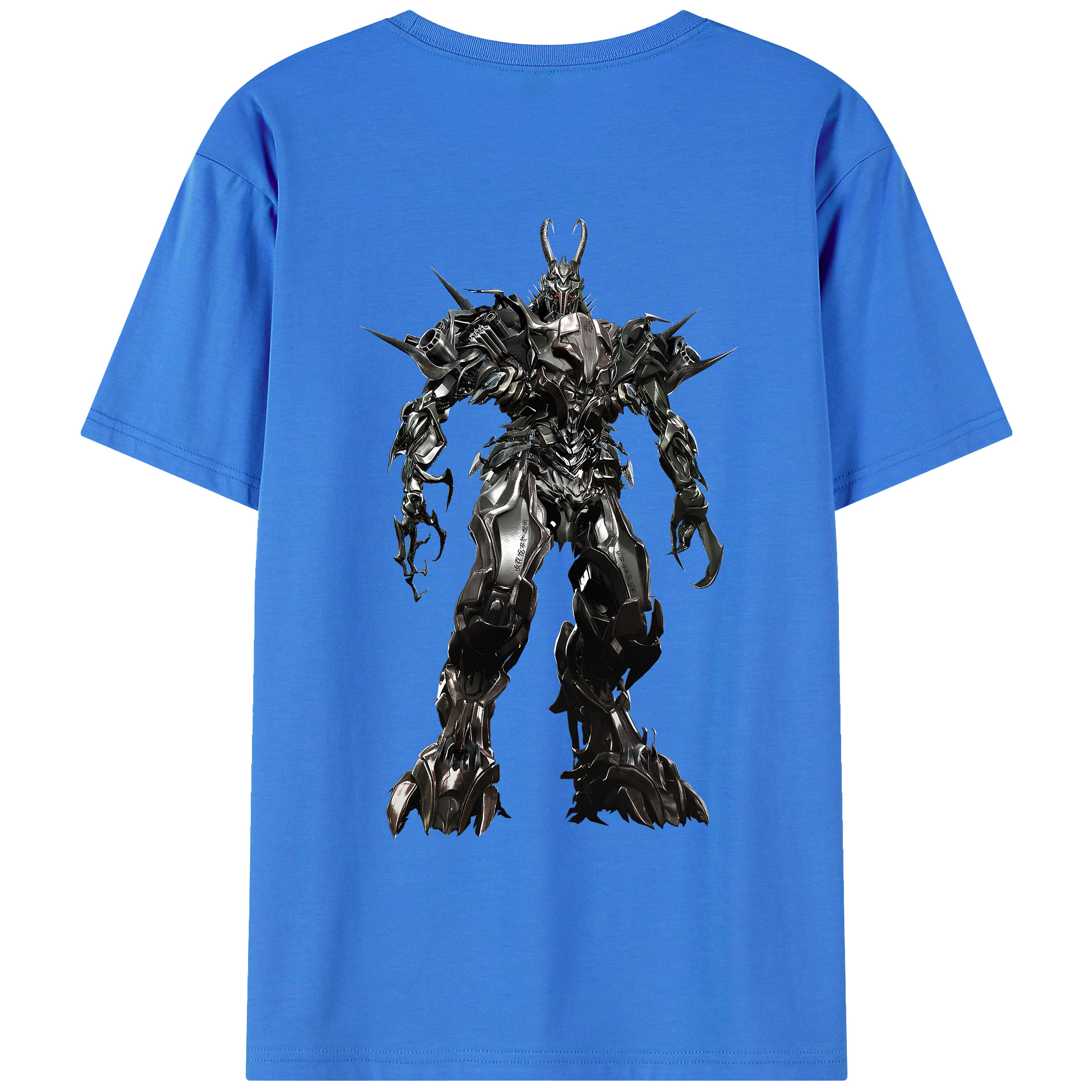 （画像用） Transformers トランスフォーマー 綿100％ メンズ半袖Tシャツ（バックプリント） 通気性