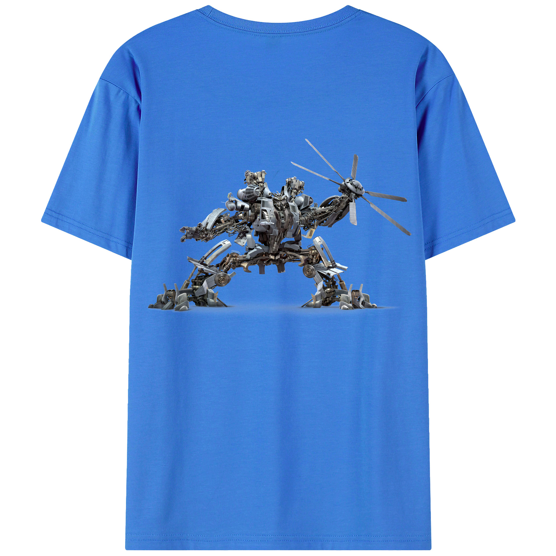 （画像用） Transformers トランスフォーマー 綿100％ メンズ半袖Tシャツ（バックプリント） 通気性