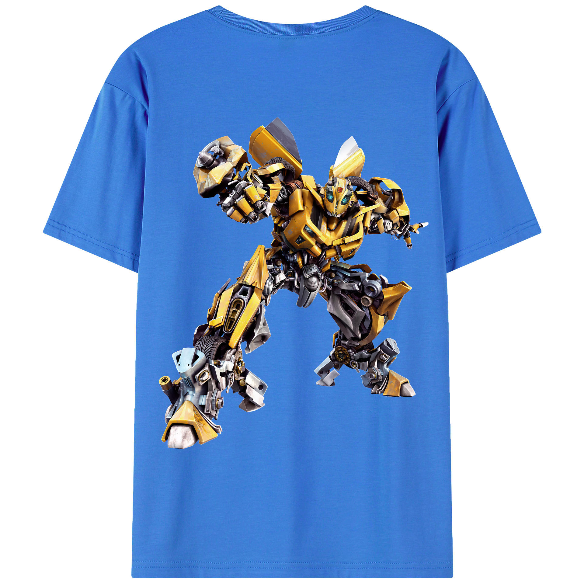 （画像用） Transformers トランスフォーマー 綿100％ メンズ半袖Tシャツ（バックプリント） 通気性