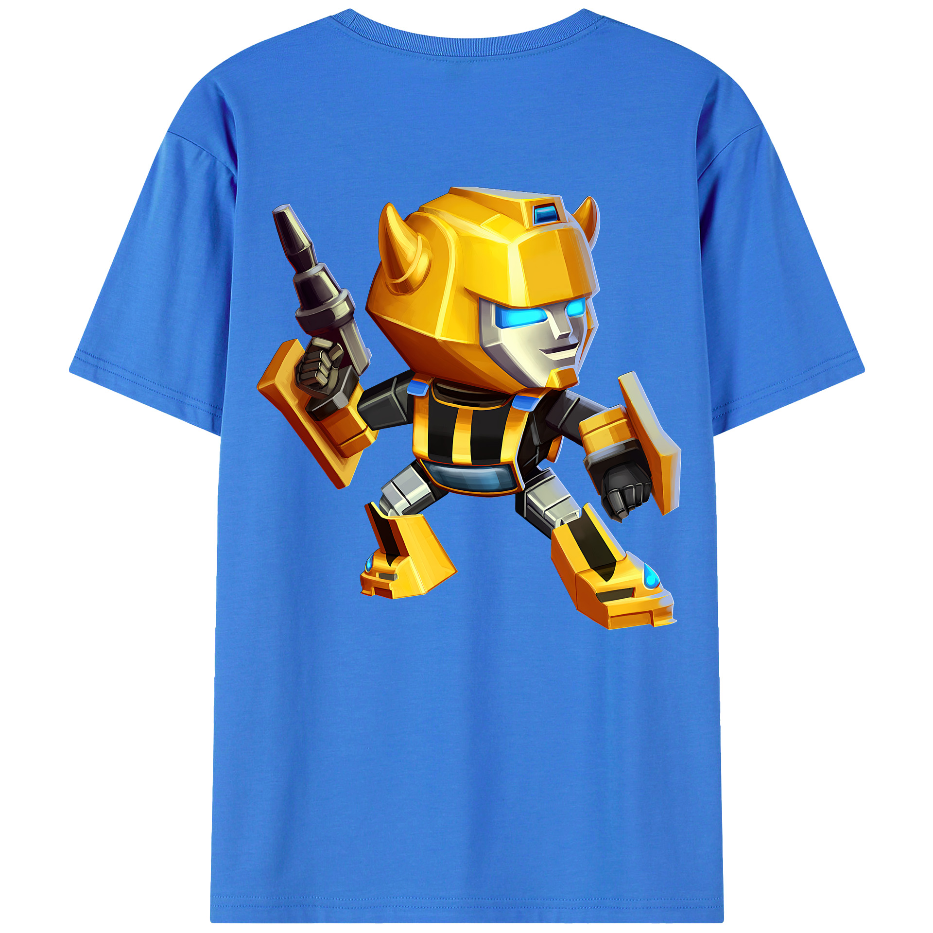 （画像用） Transformers トランスフォーマー 綿100％ メンズ半袖Tシャツ（バックプリント） 通気性