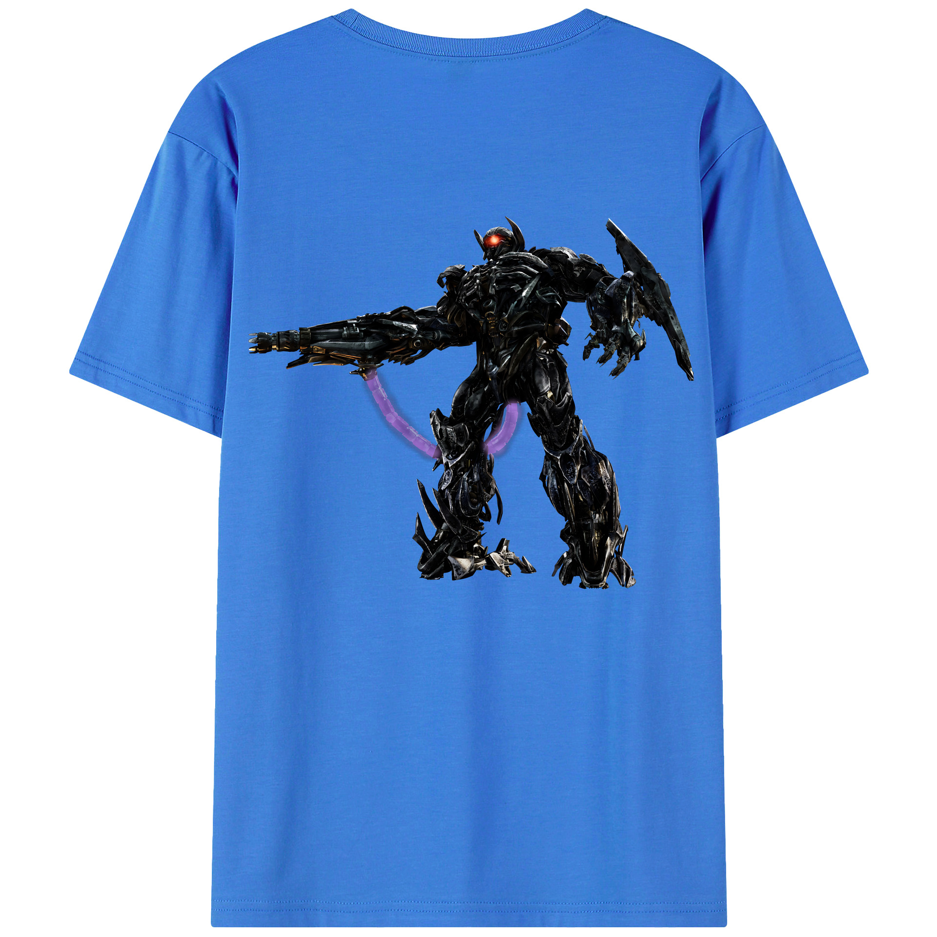 （画像用） Transformers トランスフォーマー 綿100％ メンズ半袖Tシャツ（バックプリント） 通気性