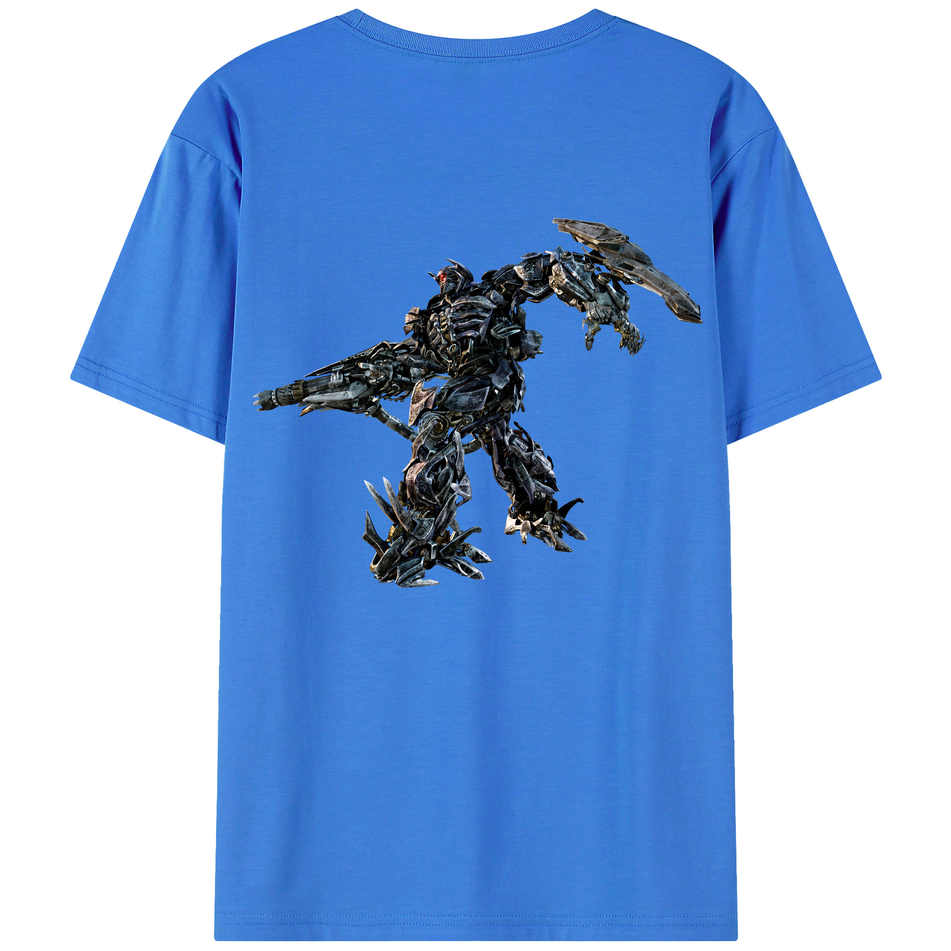 （画像用） Transformers トランスフォーマー 綿100％ メンズ半袖Tシャツ（バックプリント） 通気性