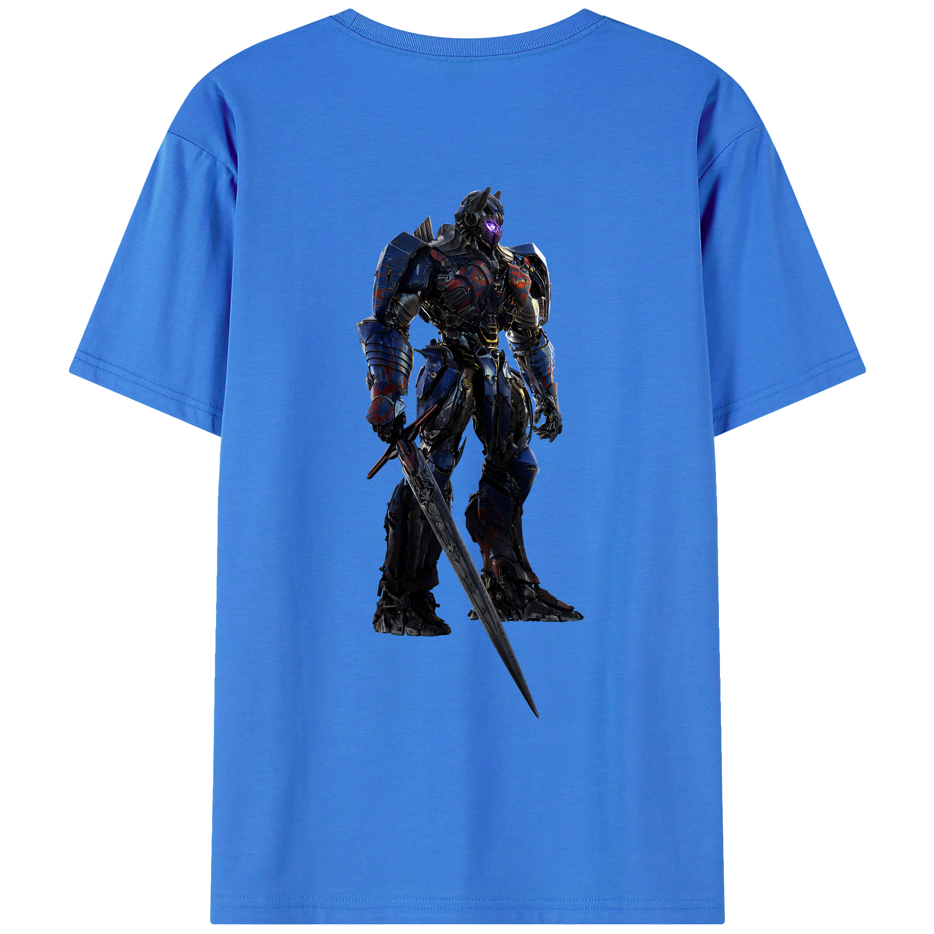 （画像用） Transformers トランスフォーマー 綿100％ メンズ半袖Tシャツ（バックプリント） 通気性