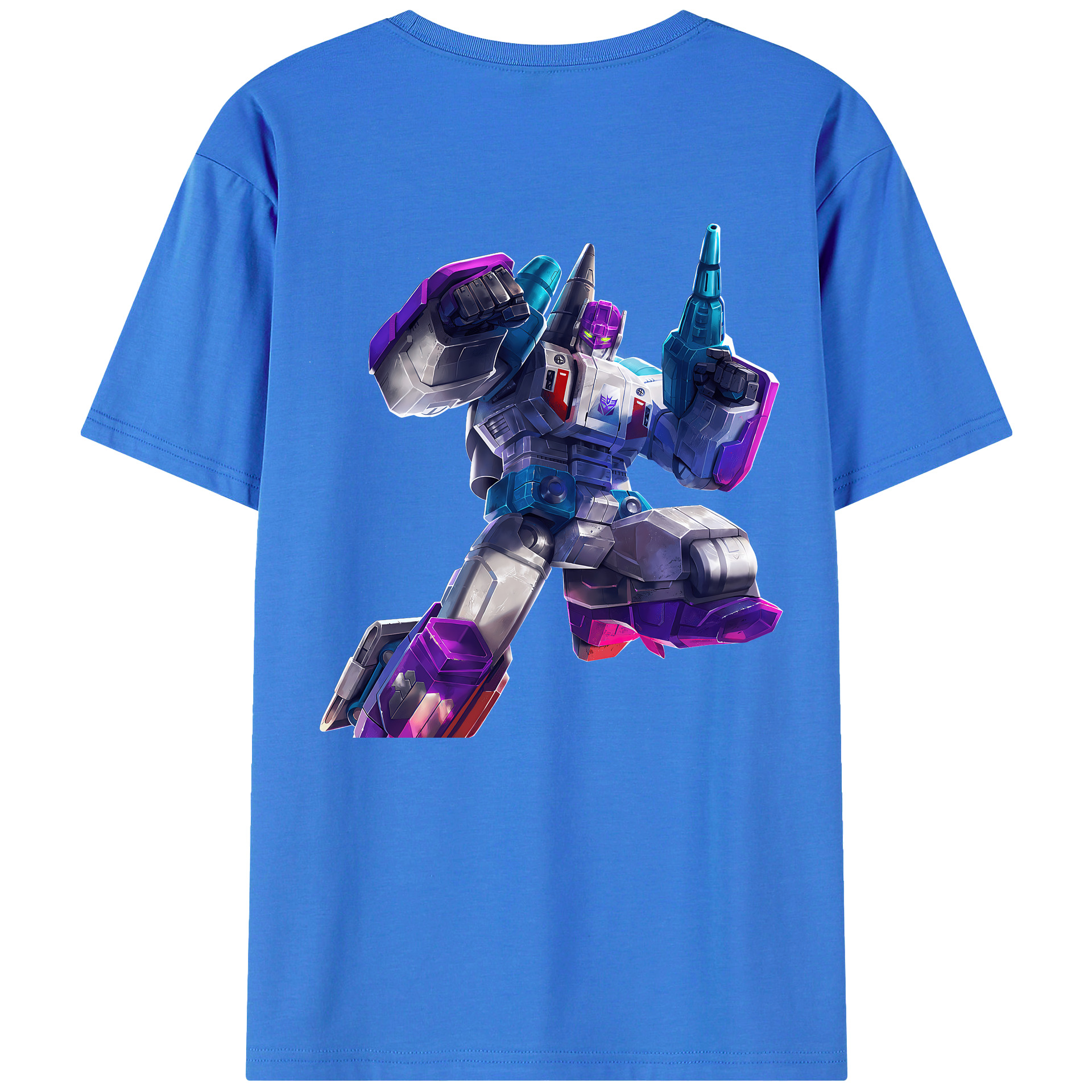 （画像用） Transformers トランスフォーマー 綿100％ メンズ半袖Tシャツ（バックプリント） 通気性