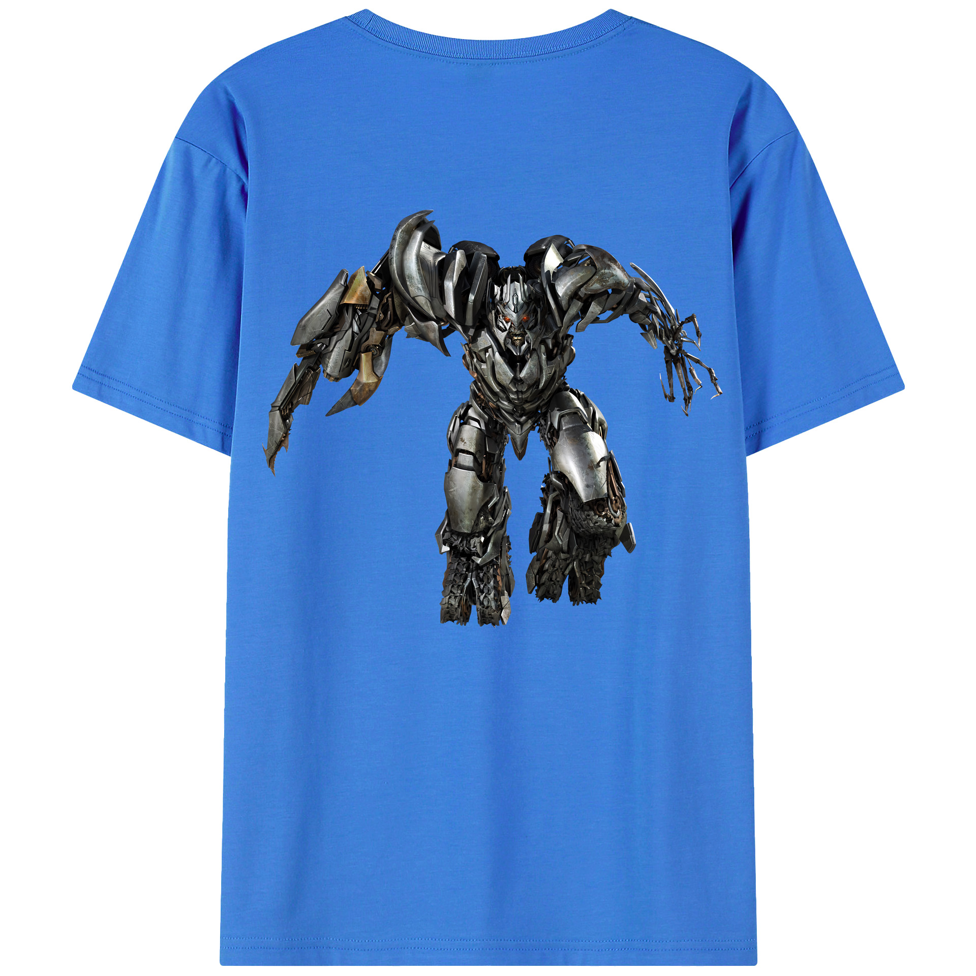 （画像用） Transformers トランスフォーマー 綿100％ メンズ半袖Tシャツ（バックプリント） 通気性