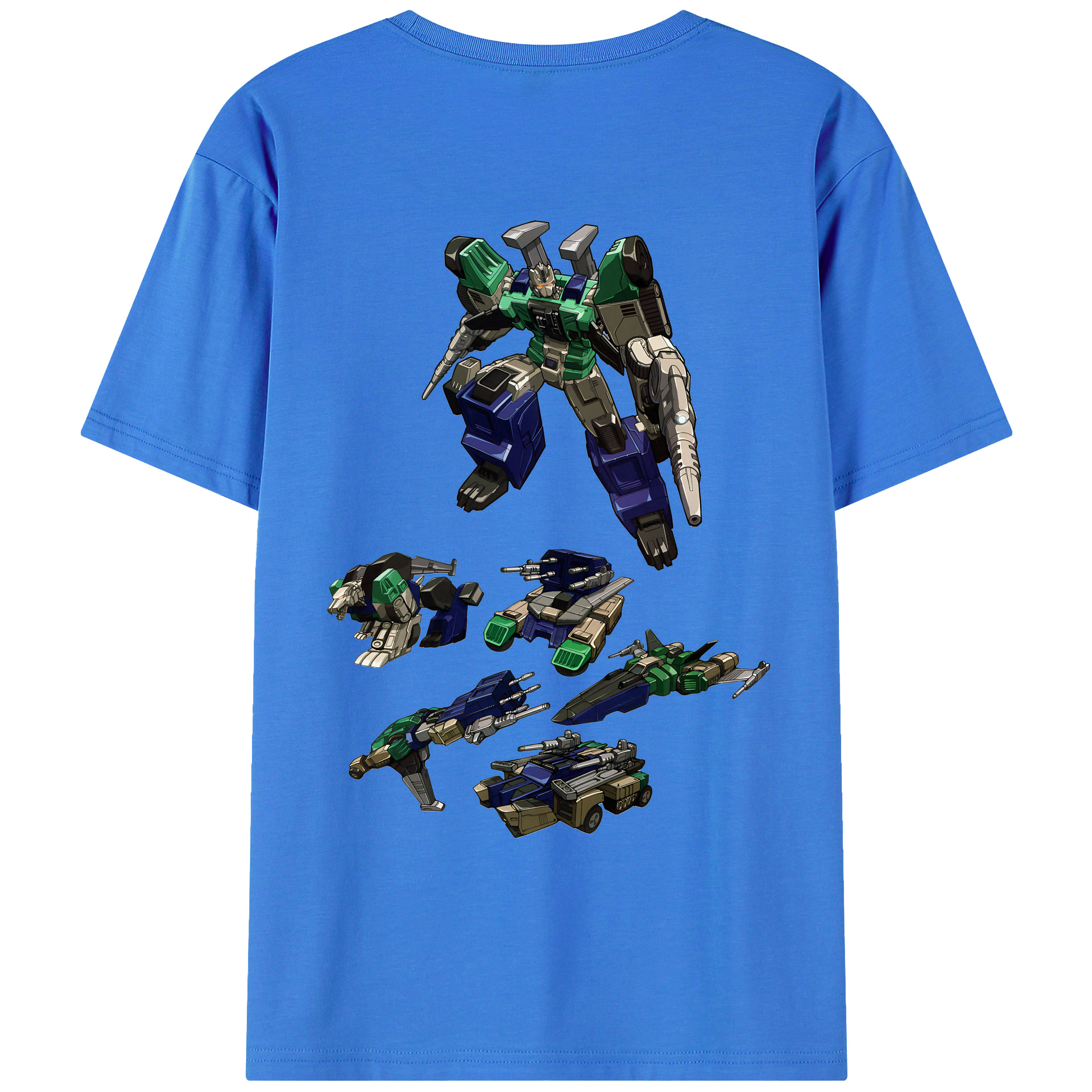 （画像用） Transformers トランスフォーマー 綿100％ メンズ半袖Tシャツ（バックプリント） 通気性