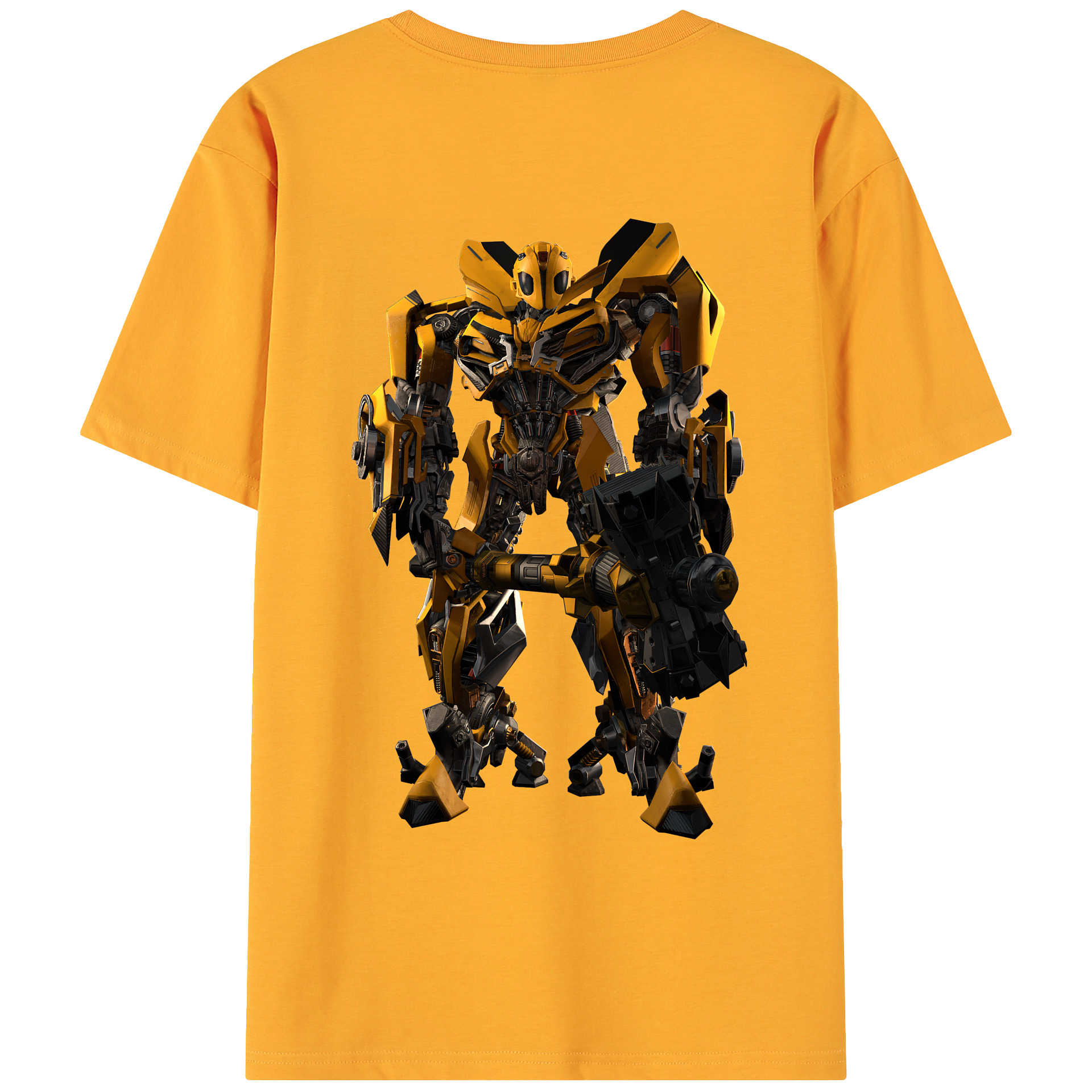 （画像用） Transformers トランスフォーマー 綿100％ メンズ半袖Tシャツ（バックプリント） 通気性