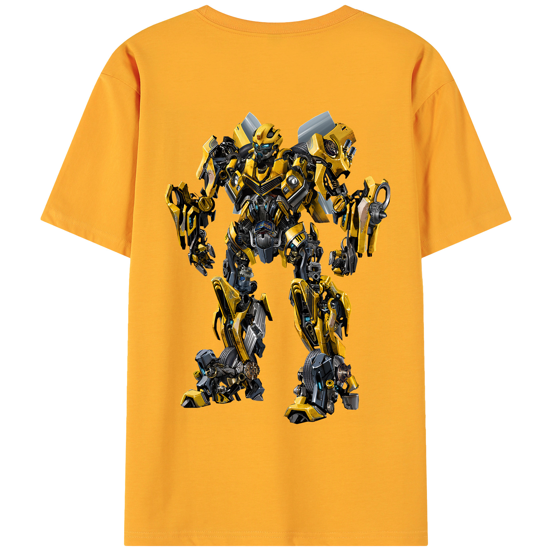 （画像用） Transformers トランスフォーマー 綿100％ メンズ半袖Tシャツ（バックプリント） 通気性