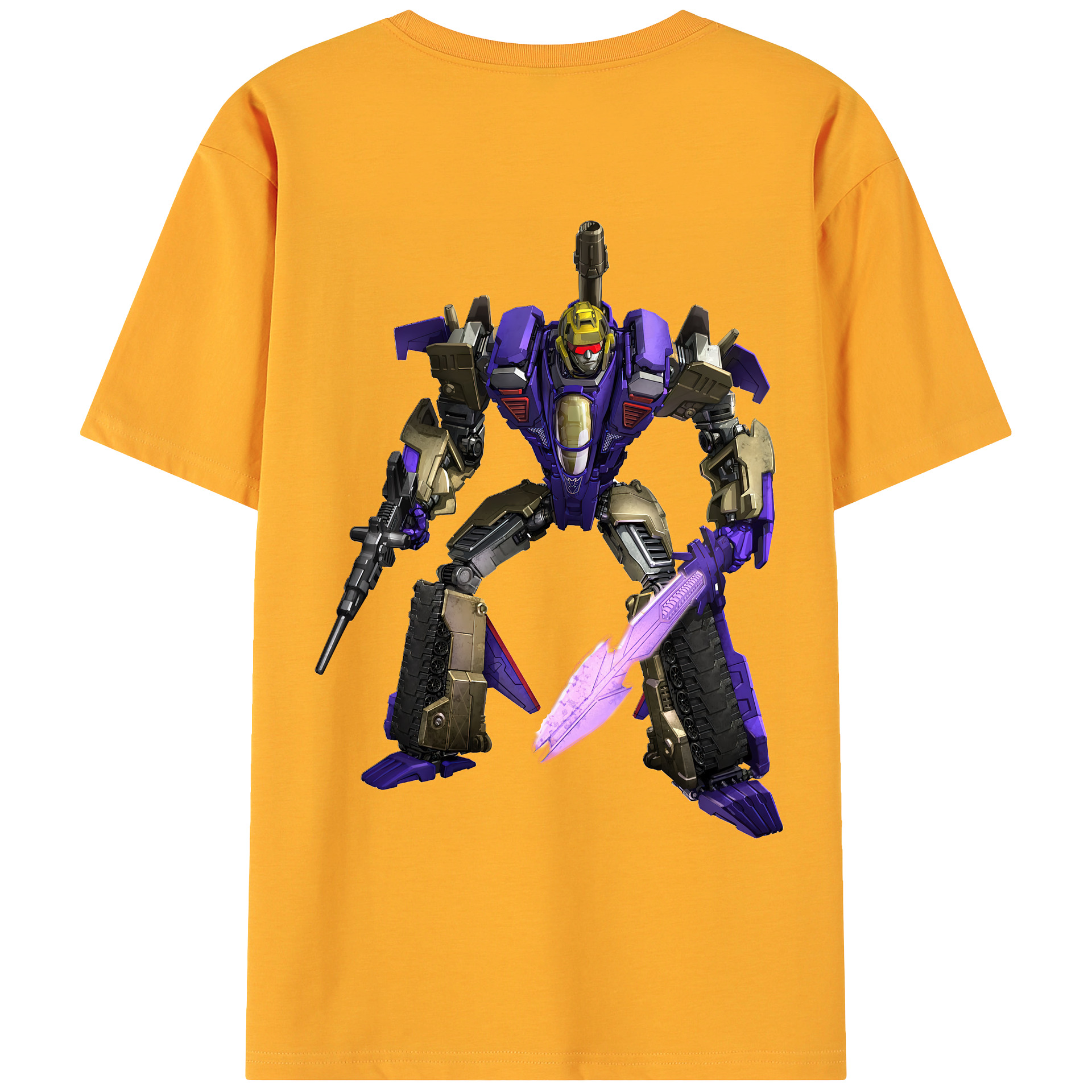 （画像用） Transformers トランスフォーマー 綿100％ メンズ半袖Tシャツ（バックプリント） 通気性