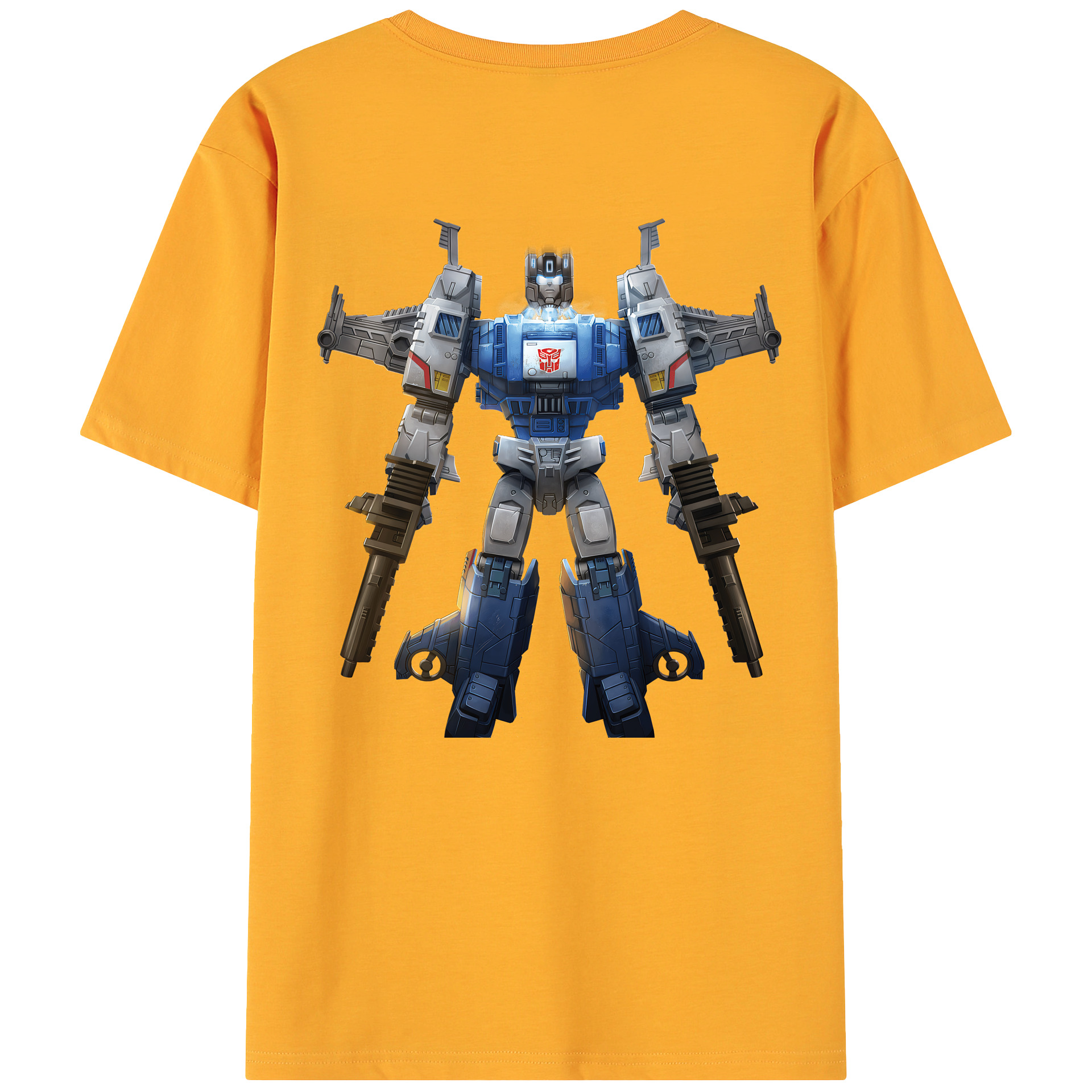 （画像用） Transformers トランスフォーマー 綿100％ メンズ半袖Tシャツ（バックプリント） 通気性