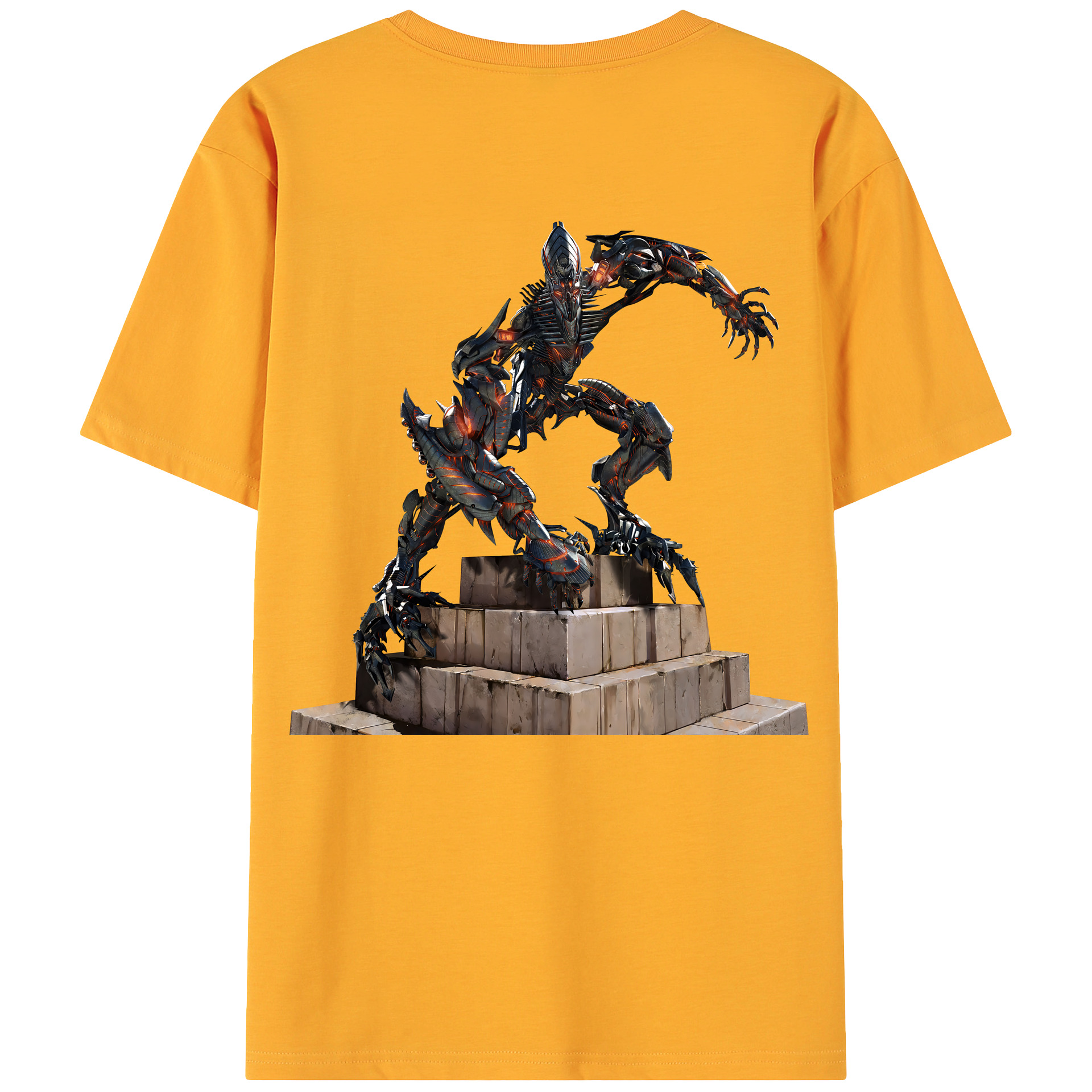 （画像用） Transformers トランスフォーマー 綿100％ メンズ半袖Tシャツ（バックプリント） 通気性