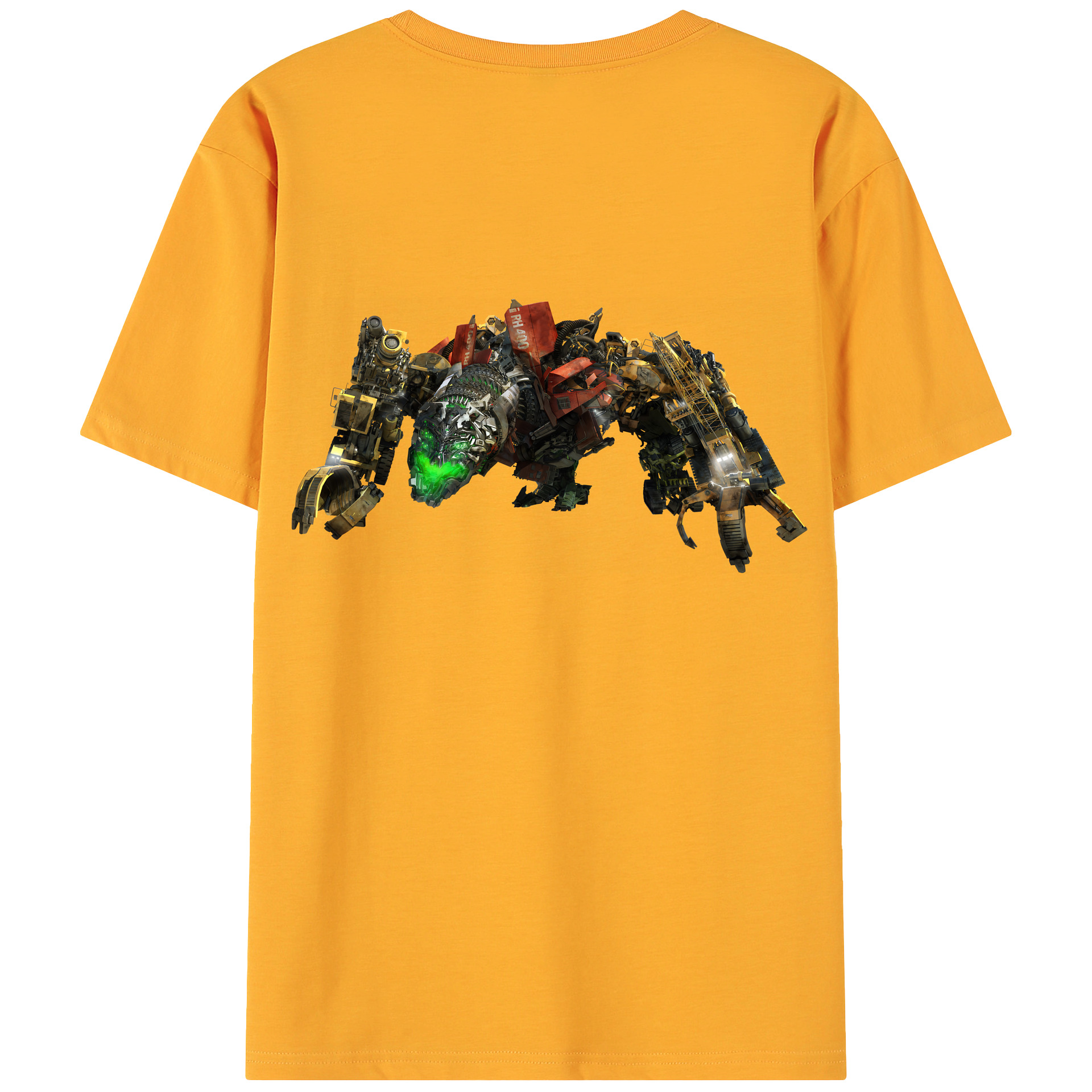 （画像用） Transformers トランスフォーマー 綿100％ メンズ半袖Tシャツ（バックプリント） 通気性
