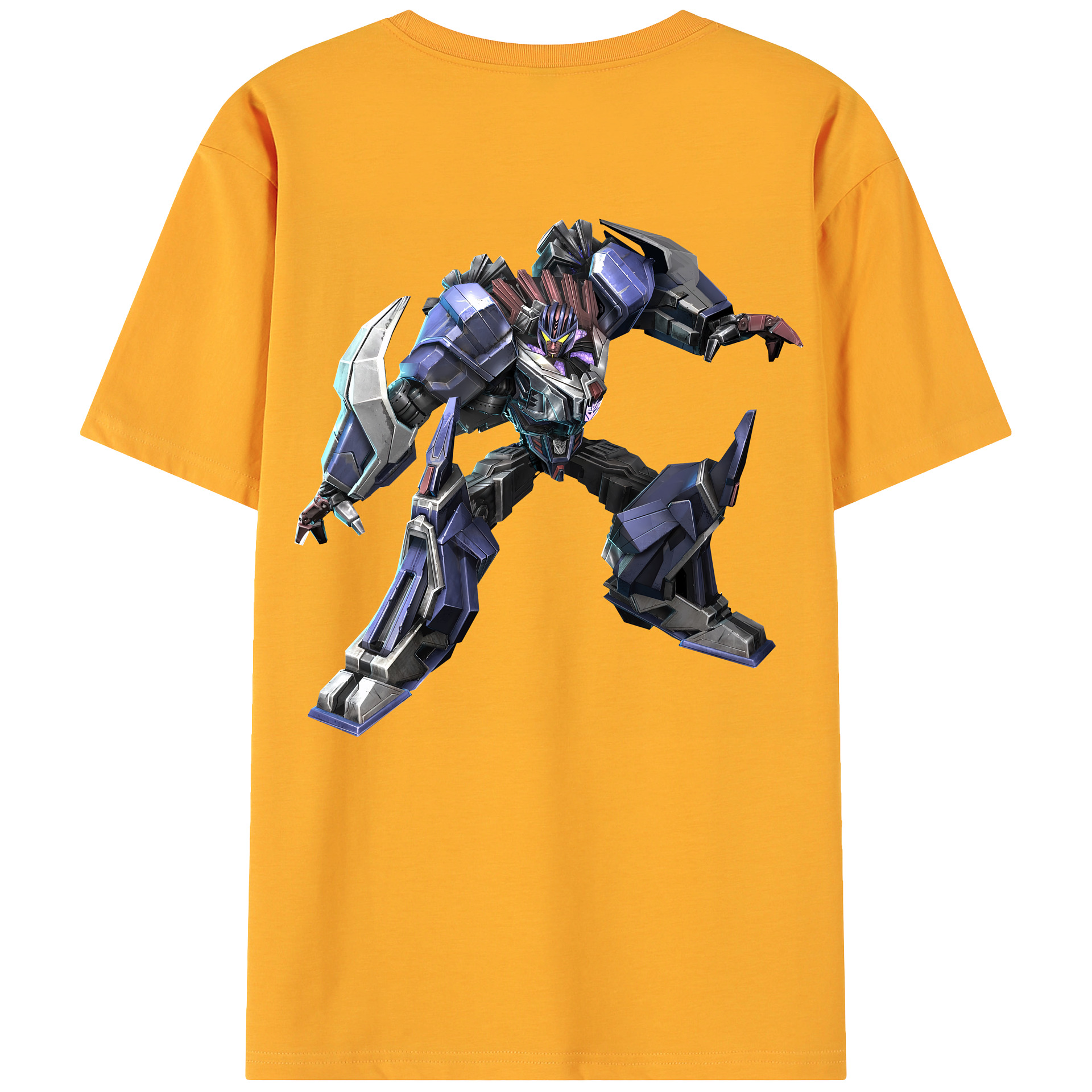 （画像用） Transformers トランスフォーマー 綿100％ メンズ半袖Tシャツ（バックプリント） 通気性