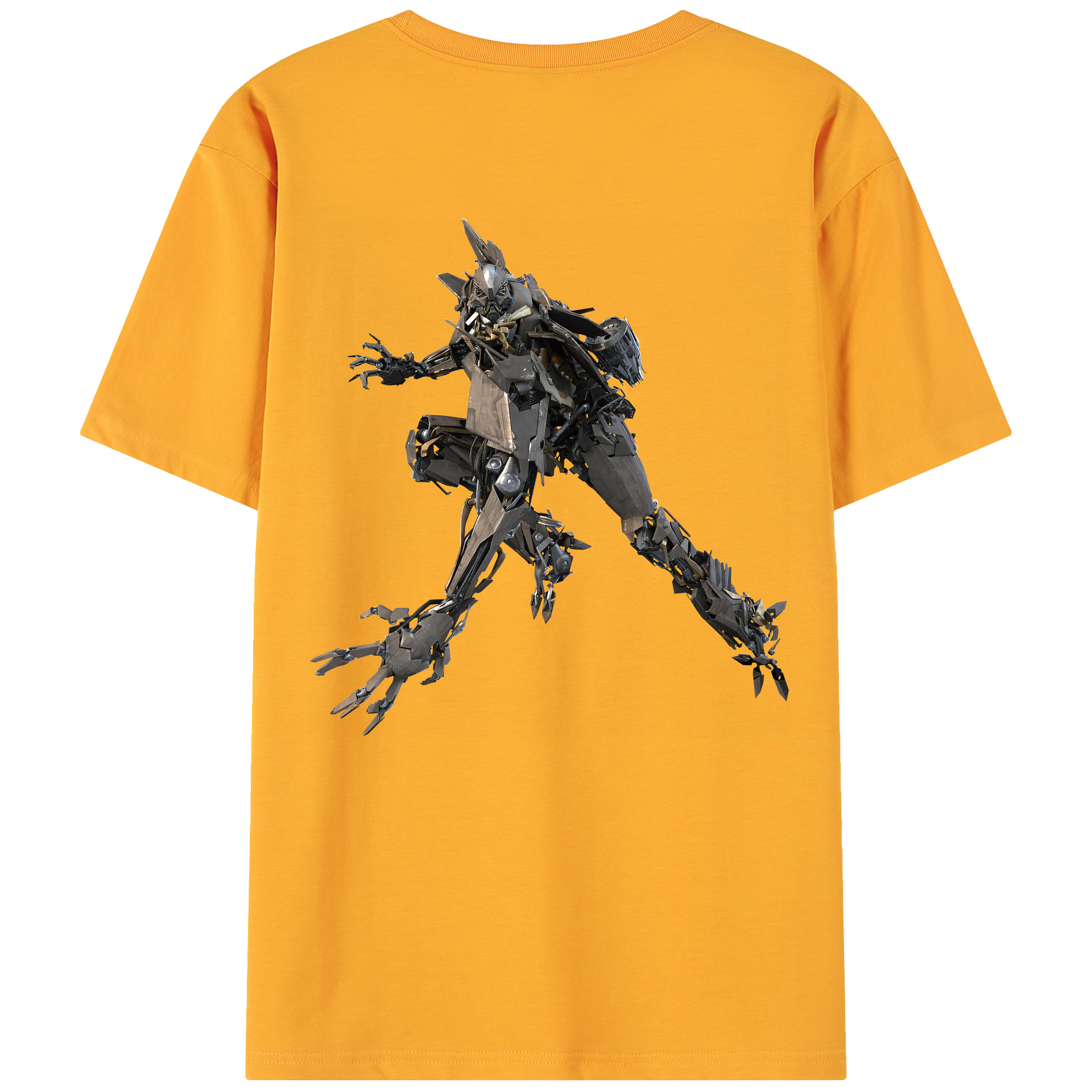 （画像用） Transformers トランスフォーマー 綿100％ メンズ半袖Tシャツ（バックプリント） 通気性