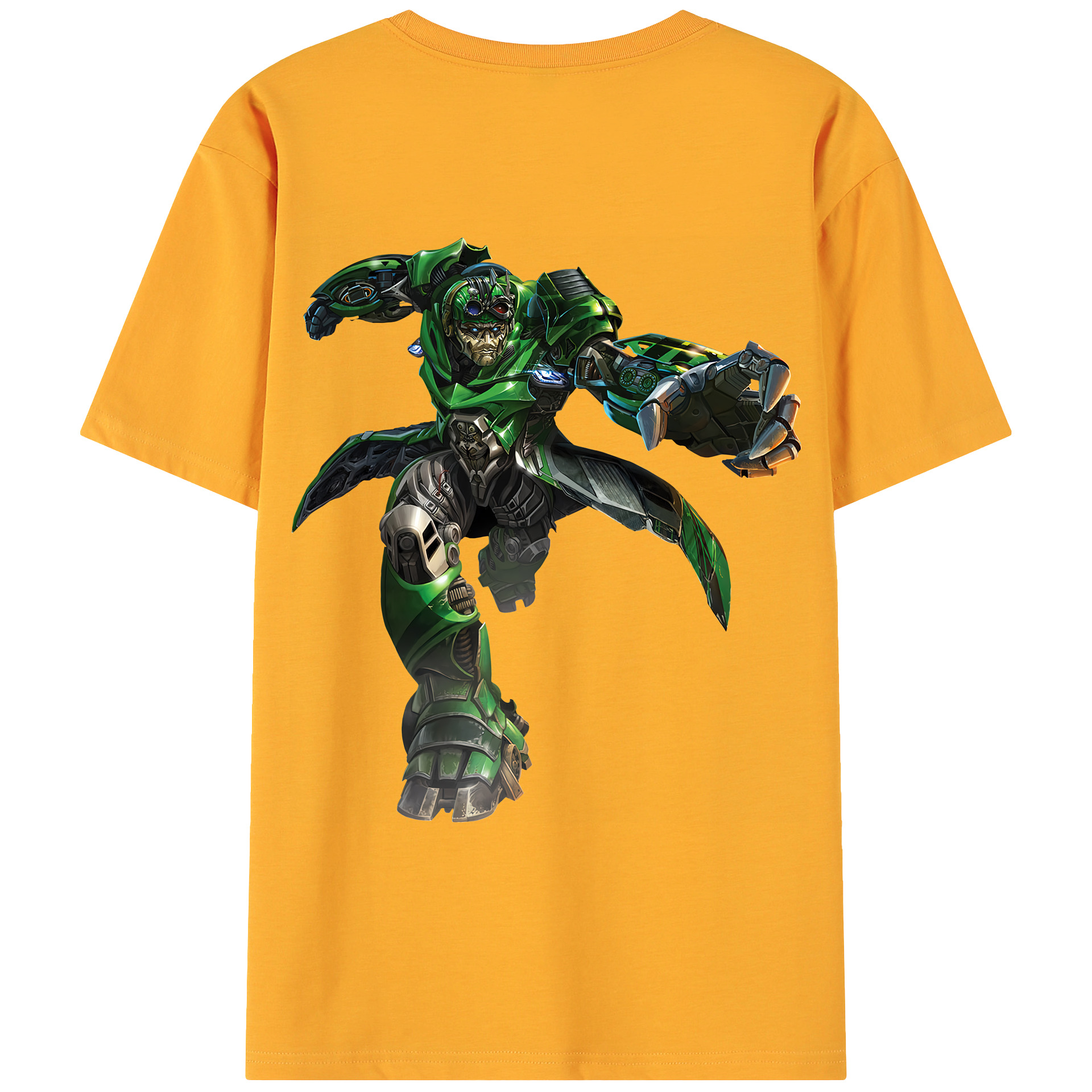 （画像用） Transformers トランスフォーマー 綿100％ メンズ半袖Tシャツ（バックプリント） 通気性