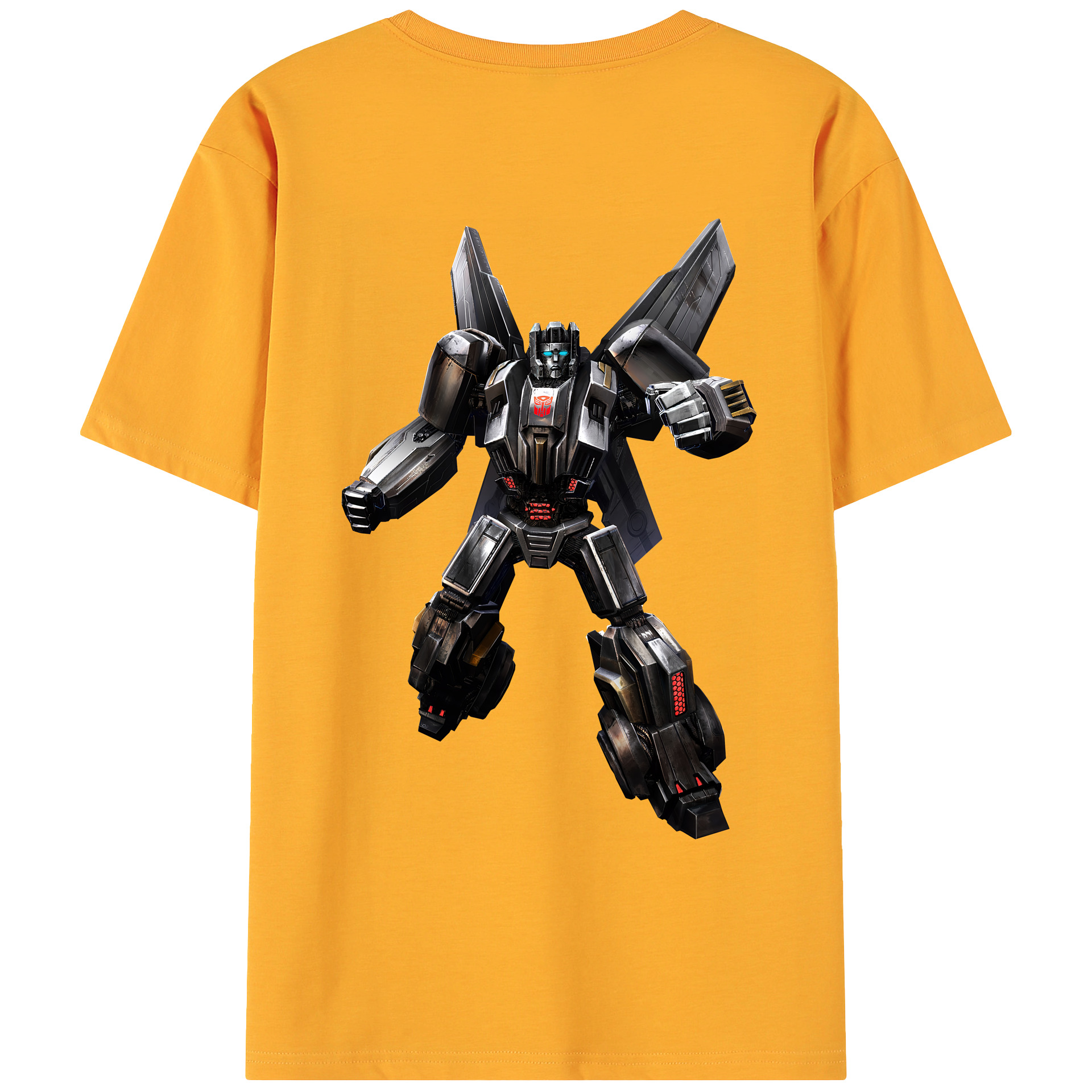 （画像用） Transformers トランスフォーマー 綿100％ メンズ半袖Tシャツ（バックプリント） 通気性