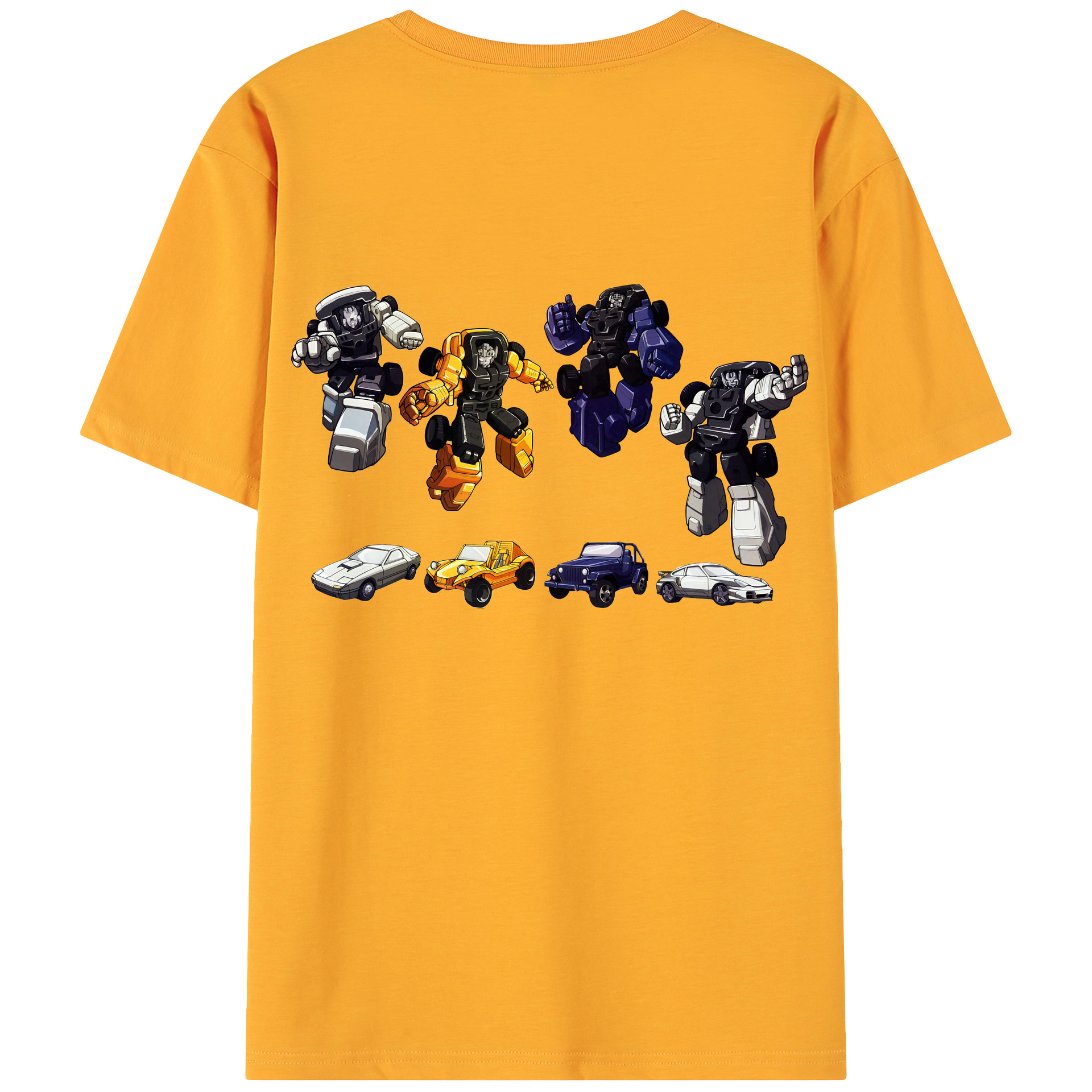 （画像用） Transformers トランスフォーマー 綿100％ メンズ半袖Tシャツ（バックプリント） 通気性