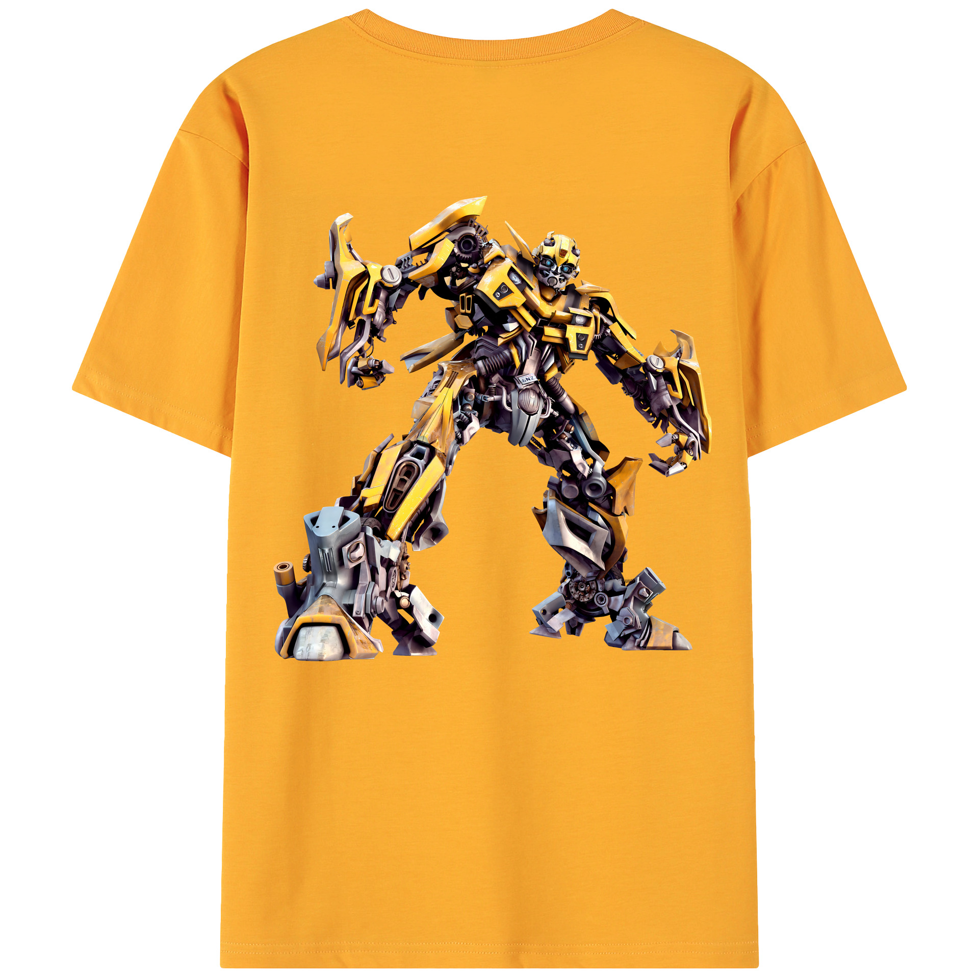 （画像用） Transformers トランスフォーマー 綿100％ メンズ半袖Tシャツ（バックプリント） 通気性