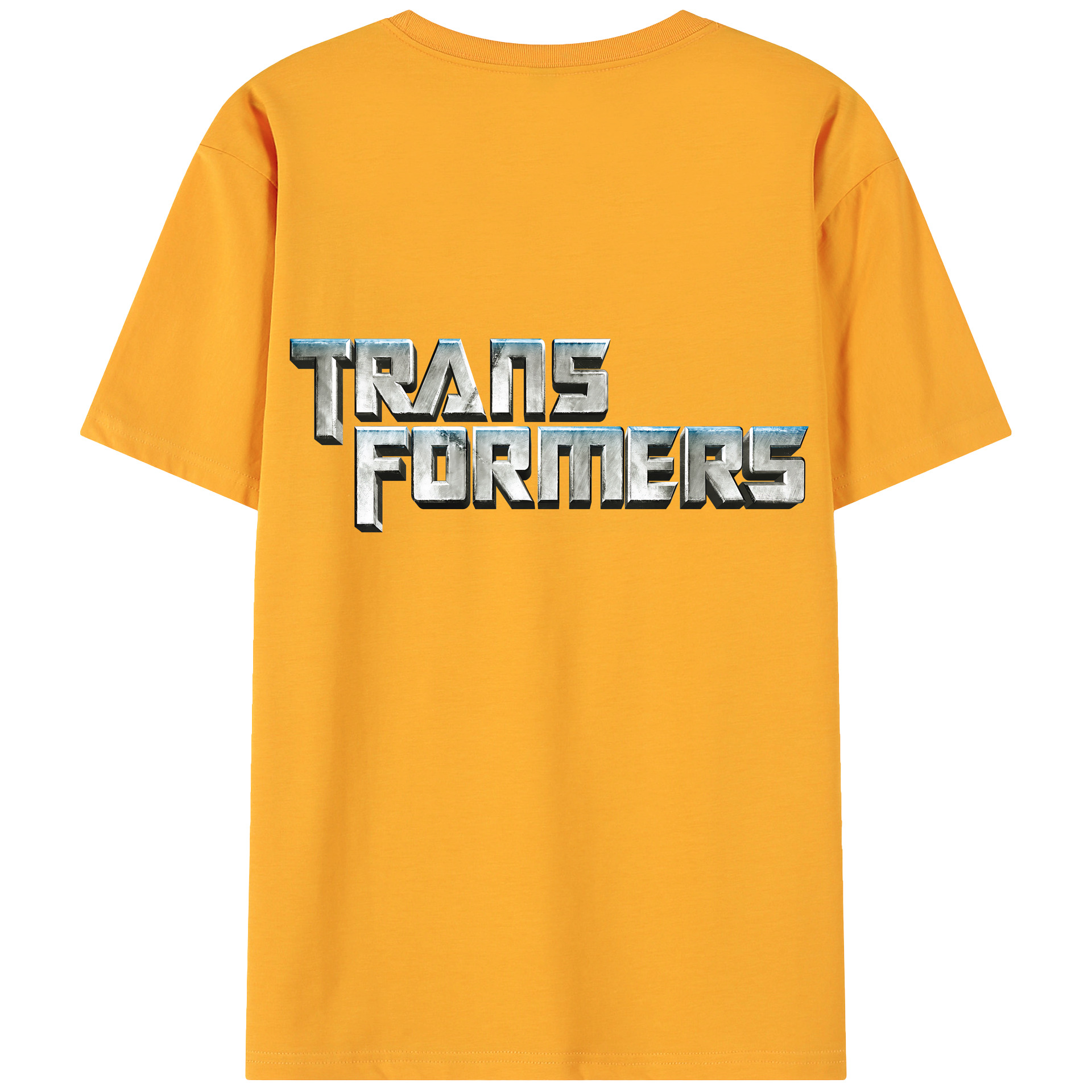 （画像用） Transformers トランスフォーマー 綿100％ メンズ半袖Tシャツ（バックプリント） 通気性
