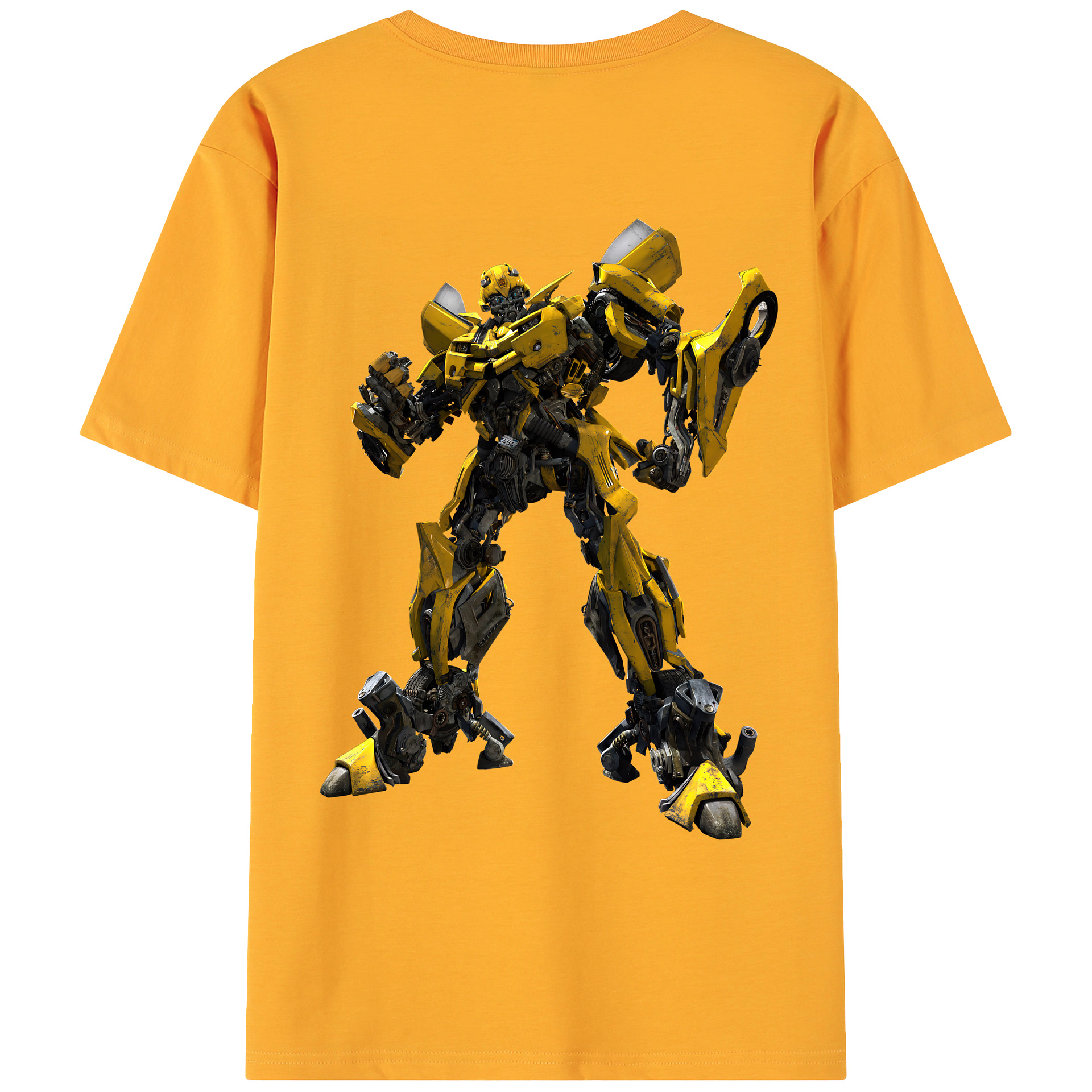 （画像用） Transformers トランスフォーマー 綿100％ メンズ半袖Tシャツ（バックプリント） 通気性
