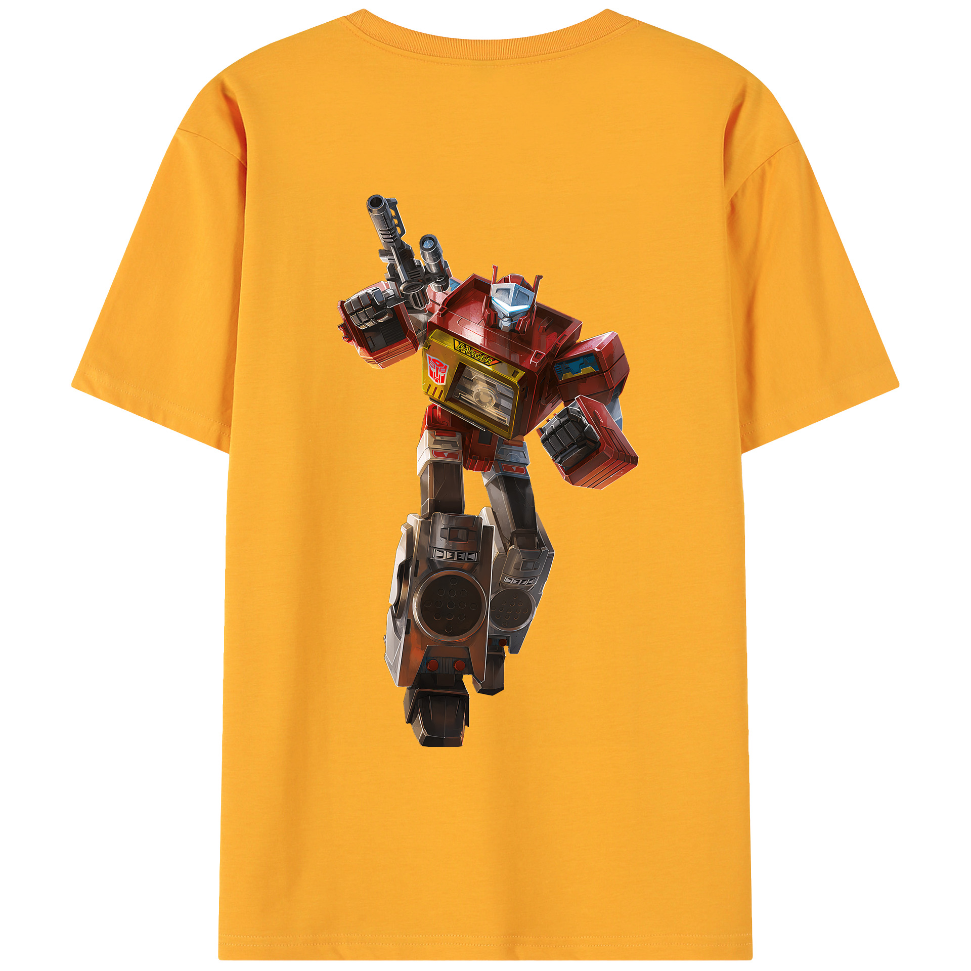 （画像用） Transformers トランスフォーマー 綿100％ メンズ半袖Tシャツ（バックプリント） 通気性