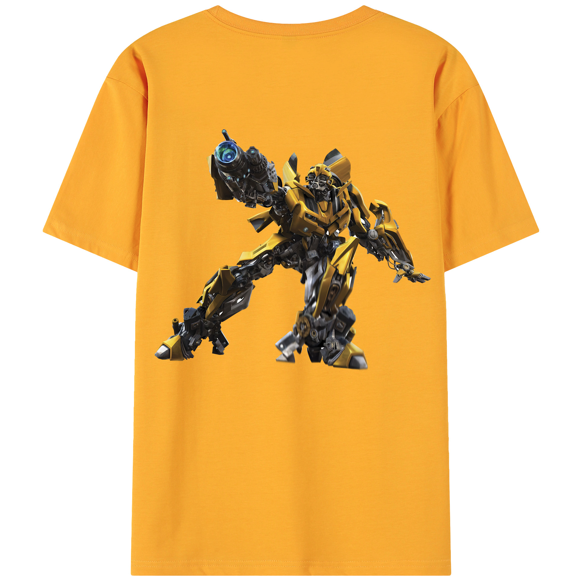 （画像用） Transformers トランスフォーマー 綿100％ メンズ半袖Tシャツ（バックプリント） 通気性