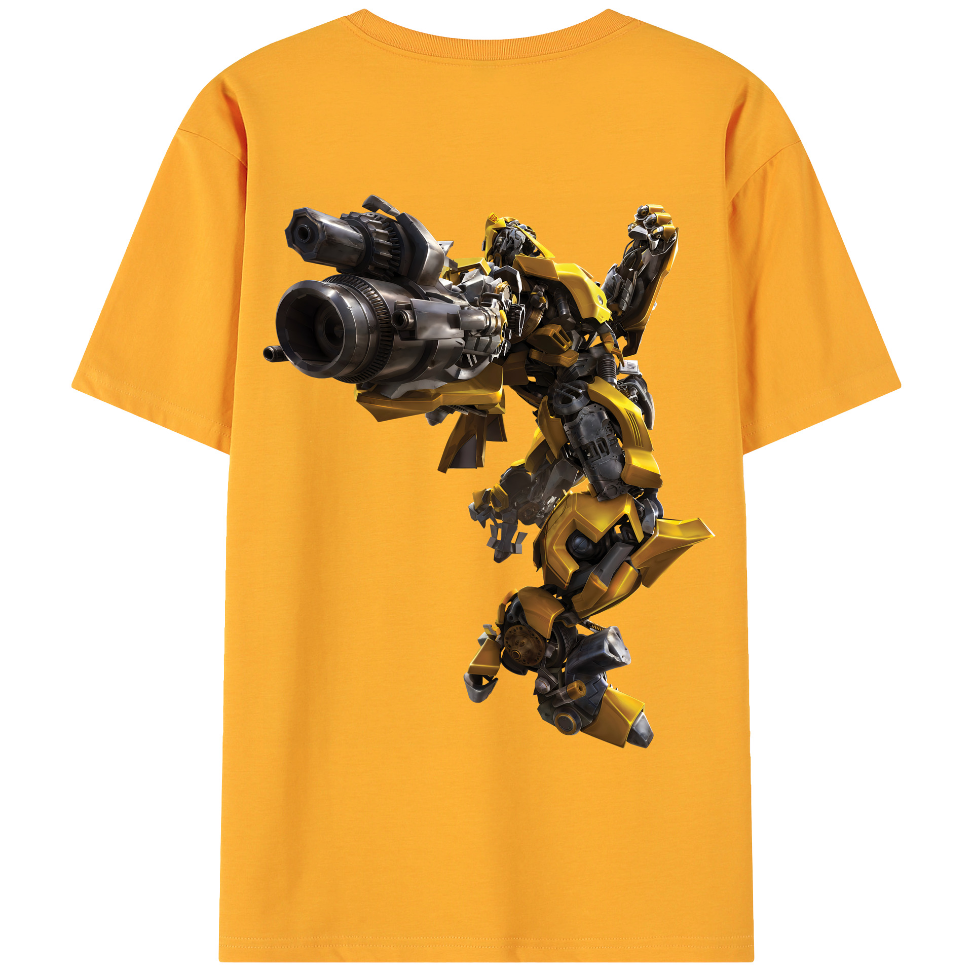 （画像用） Transformers トランスフォーマー 綿100％ メンズ半袖Tシャツ（バックプリント） 通気性