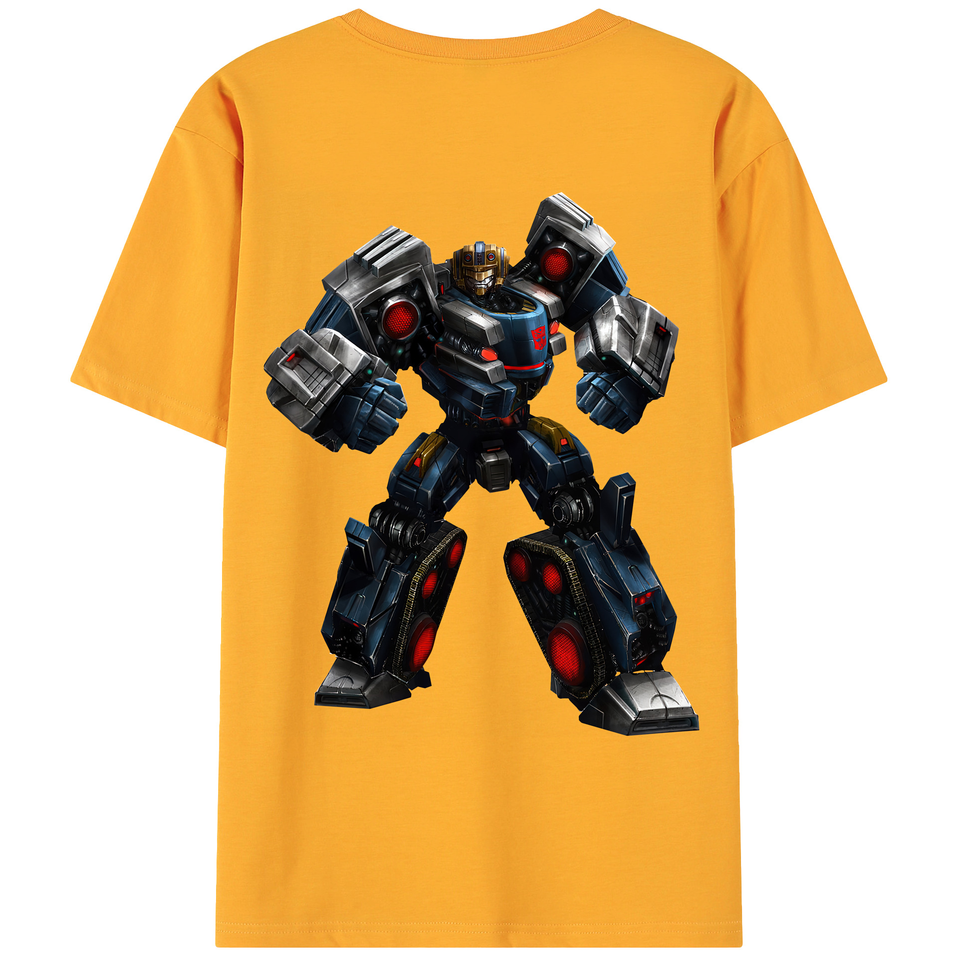 （画像用） Transformers トランスフォーマー 綿100％ メンズ半袖Tシャツ（バックプリント） 通気性