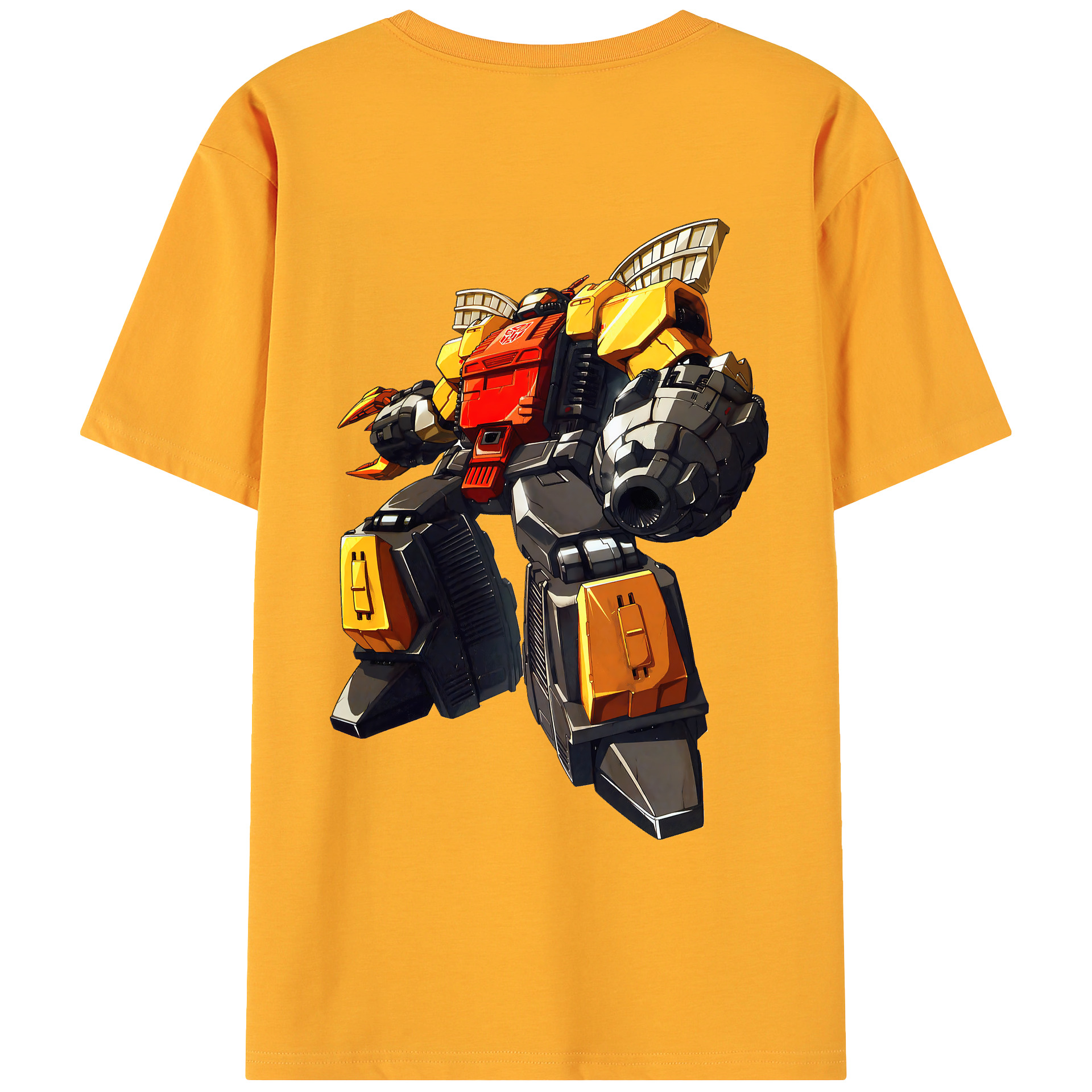 （画像用） Transformers トランスフォーマー 綿100％ メンズ半袖Tシャツ（バックプリント） 通気性