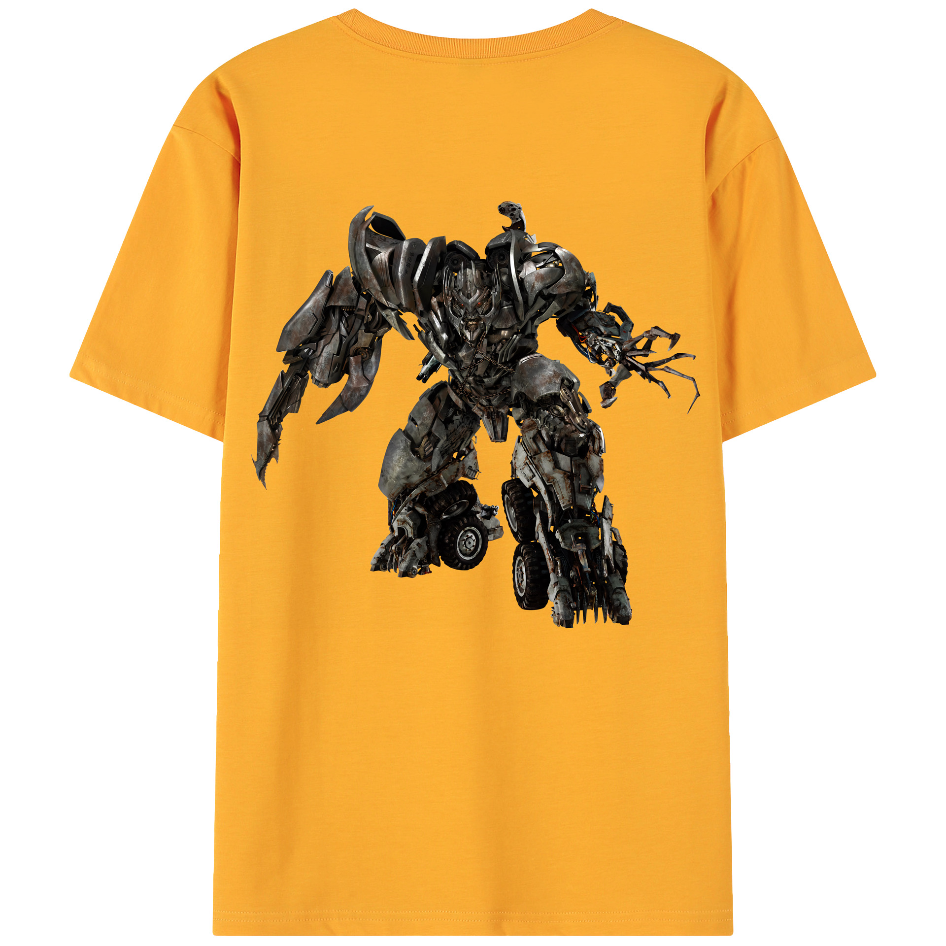 （画像用） Transformers トランスフォーマー 綿100％ メンズ半袖Tシャツ（バックプリント） 通気性