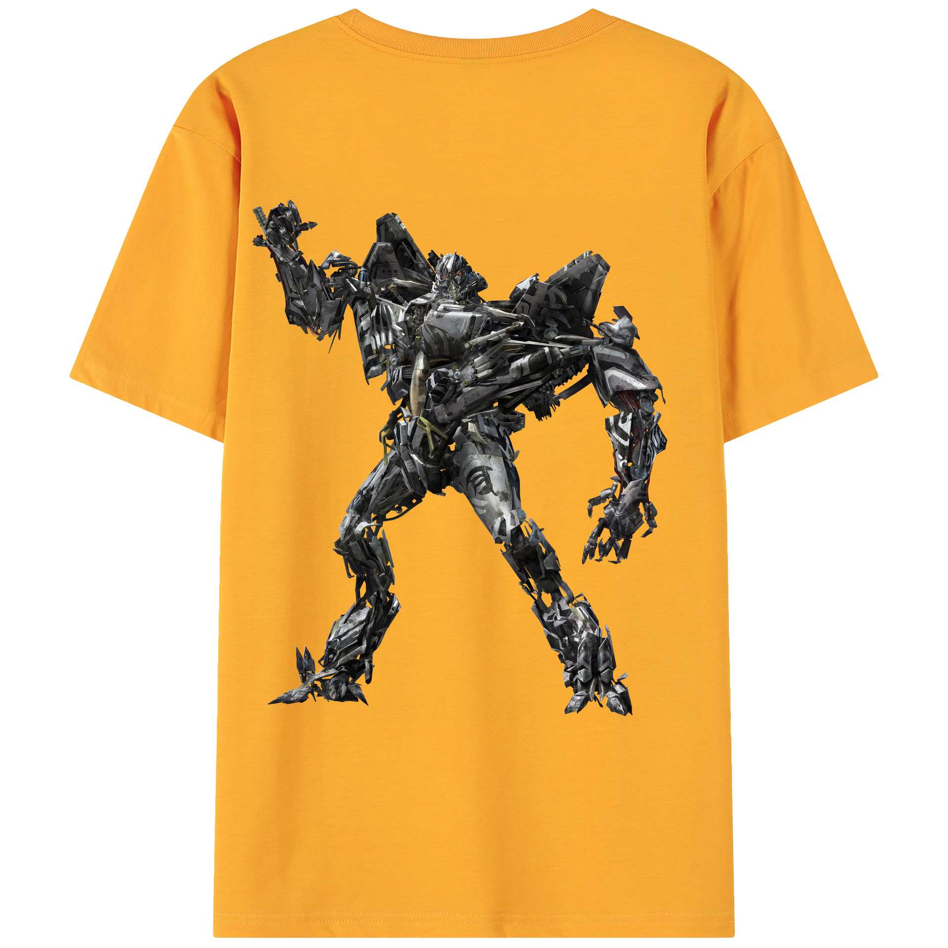 （画像用） Transformers トランスフォーマー 綿100％ メンズ半袖Tシャツ（バックプリント） 通気性